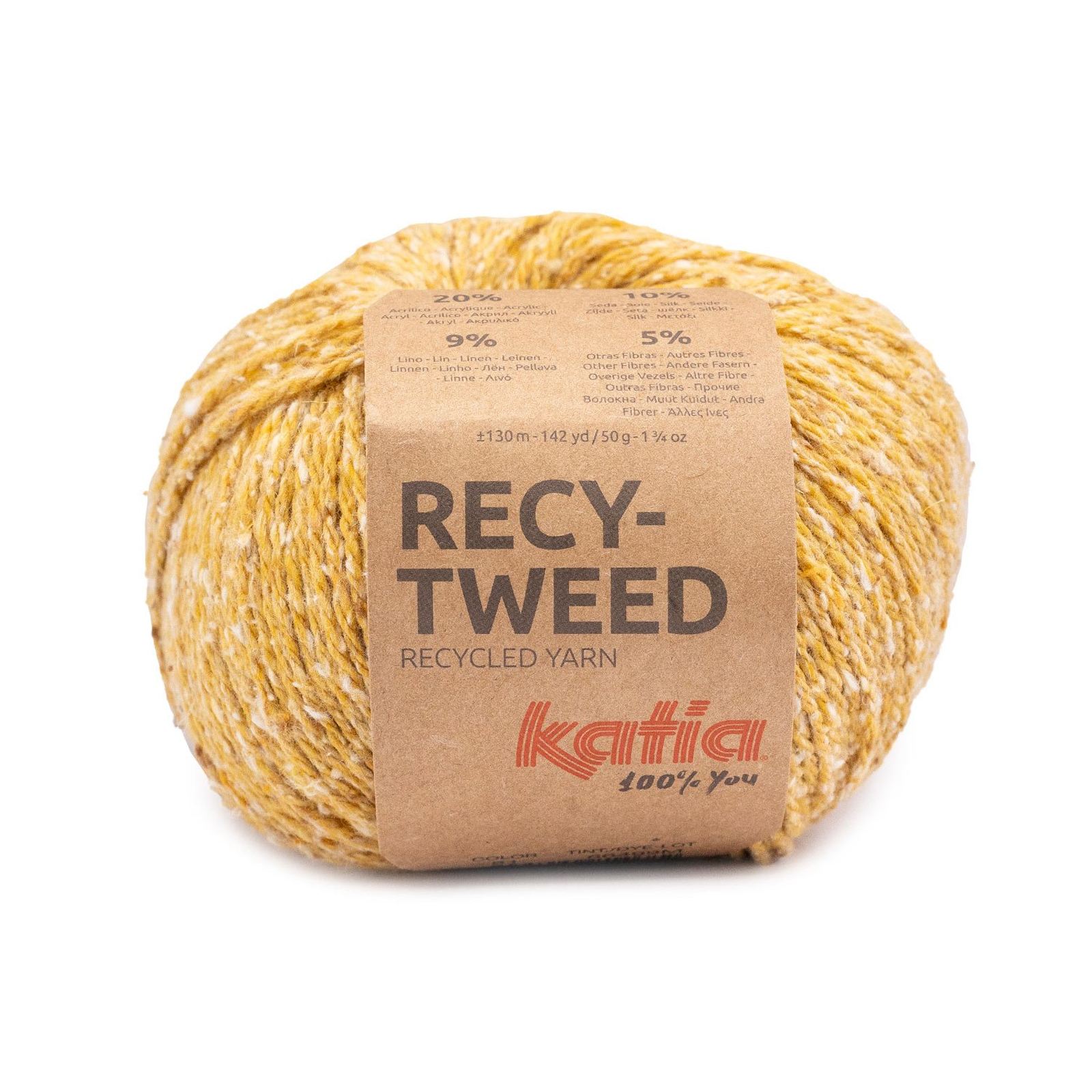 katia recy-tweed - ocra yellow (81) - 50gr (130mt) | 1pc