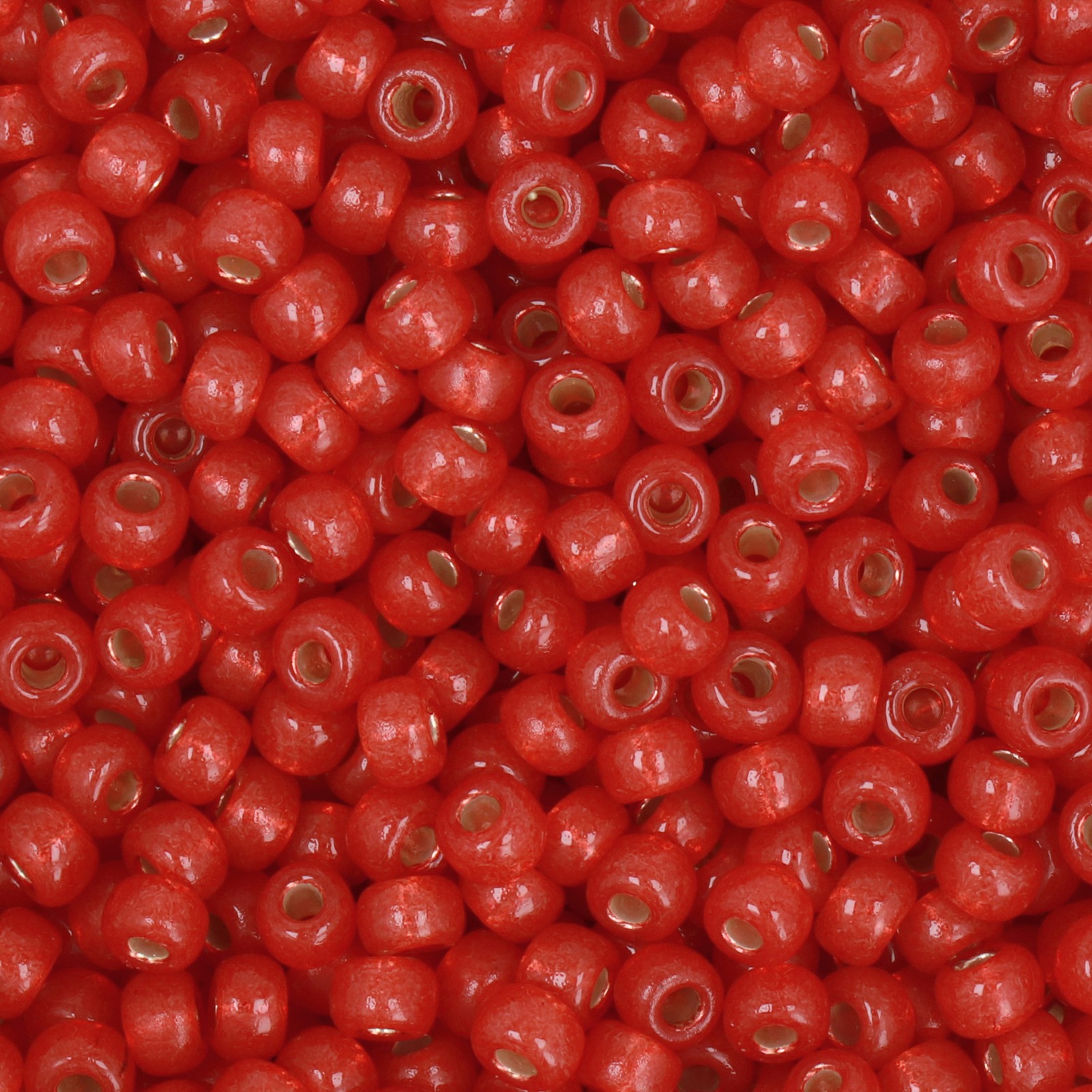 miyuki rocailles 6/0 - duracoat silver-lined dyed watermelon (4234) | 10gr