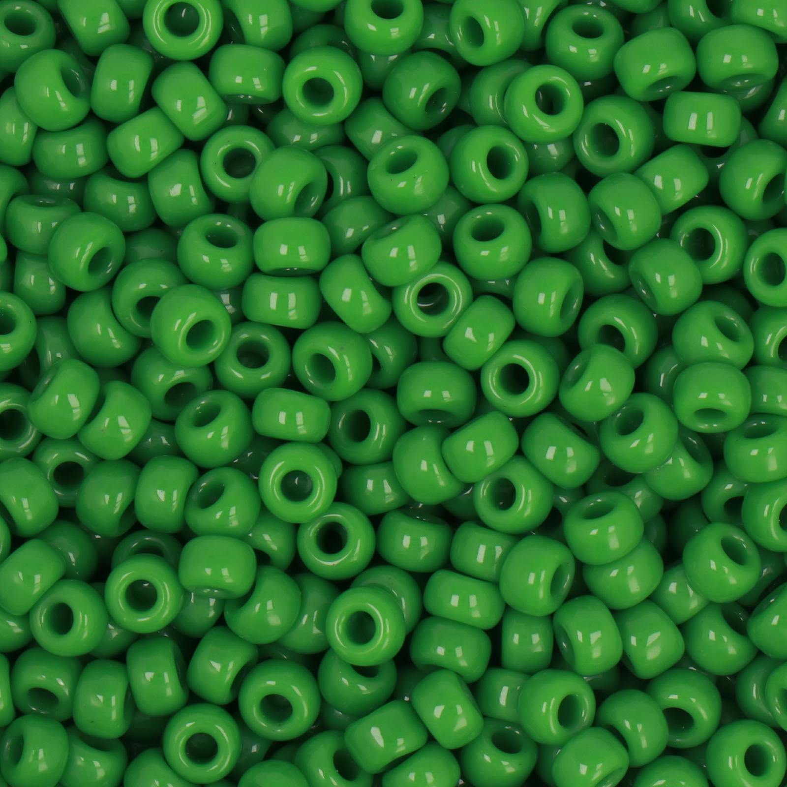 miyuki rocailles 6/0 - opaque green (411) | 10gr