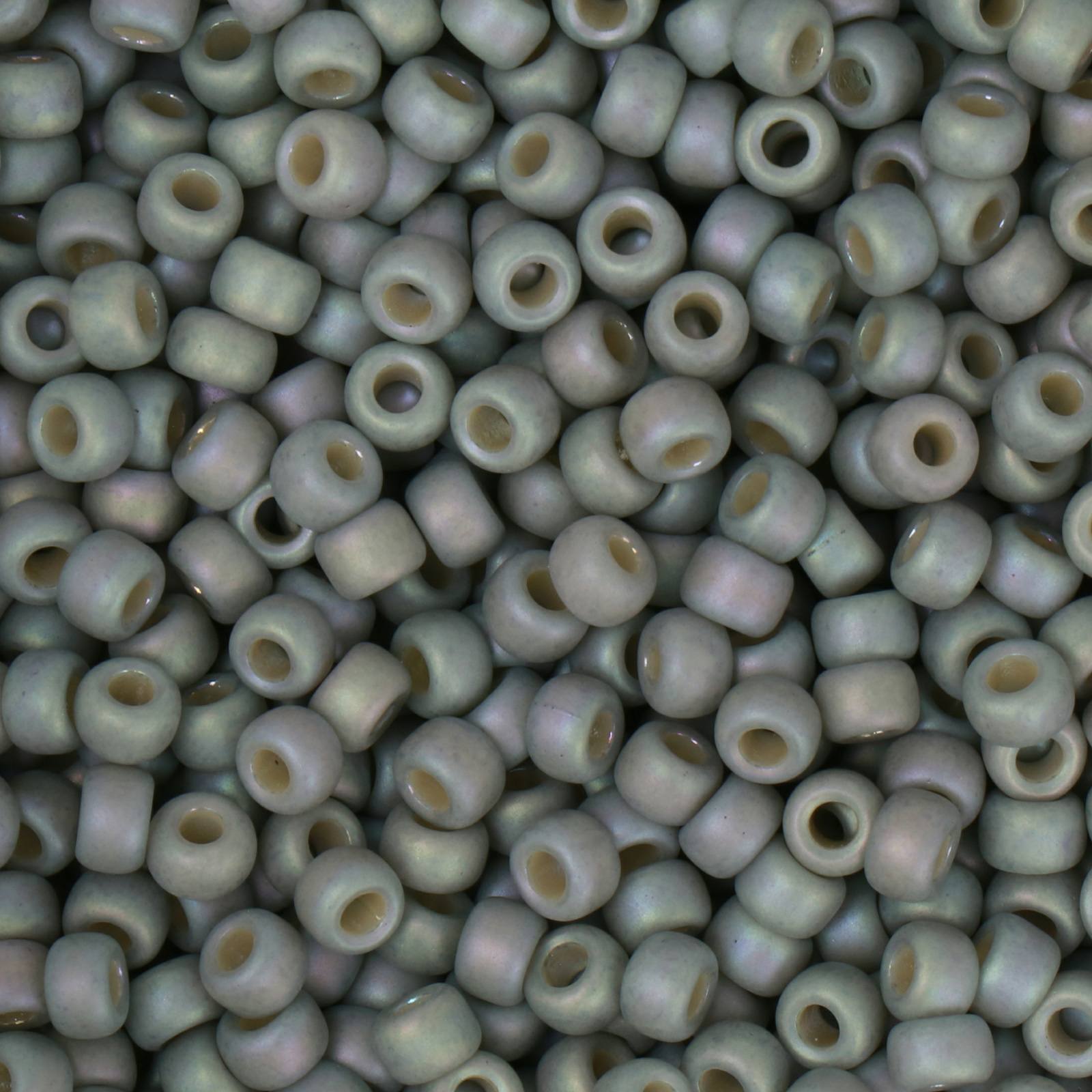 miyuki rocailles 6/0 - opaque glazed frosted rainbow cadet gray (4705) | 10gr