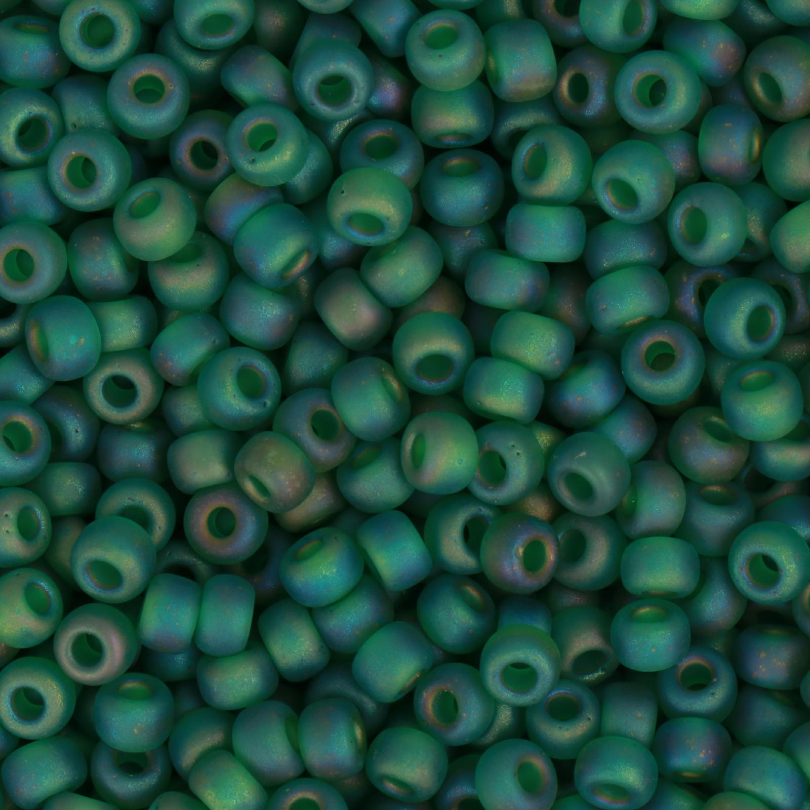 miyuki rocailles 6/0 - matte transparent green ab (146fr) | 10gr