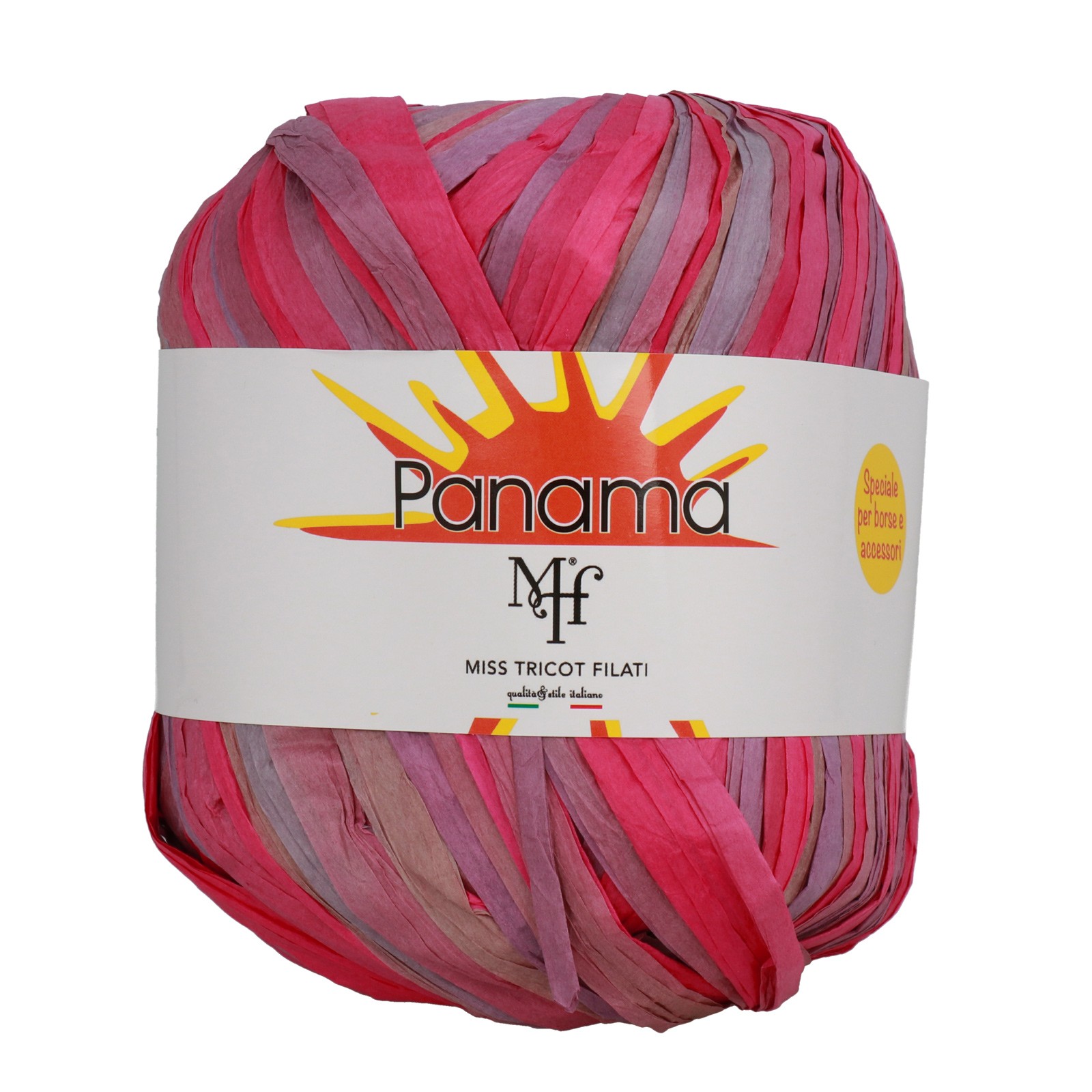 miss tricot filati - raffia panama color fuchsia (6) - 50gr (100mt) | 1pc