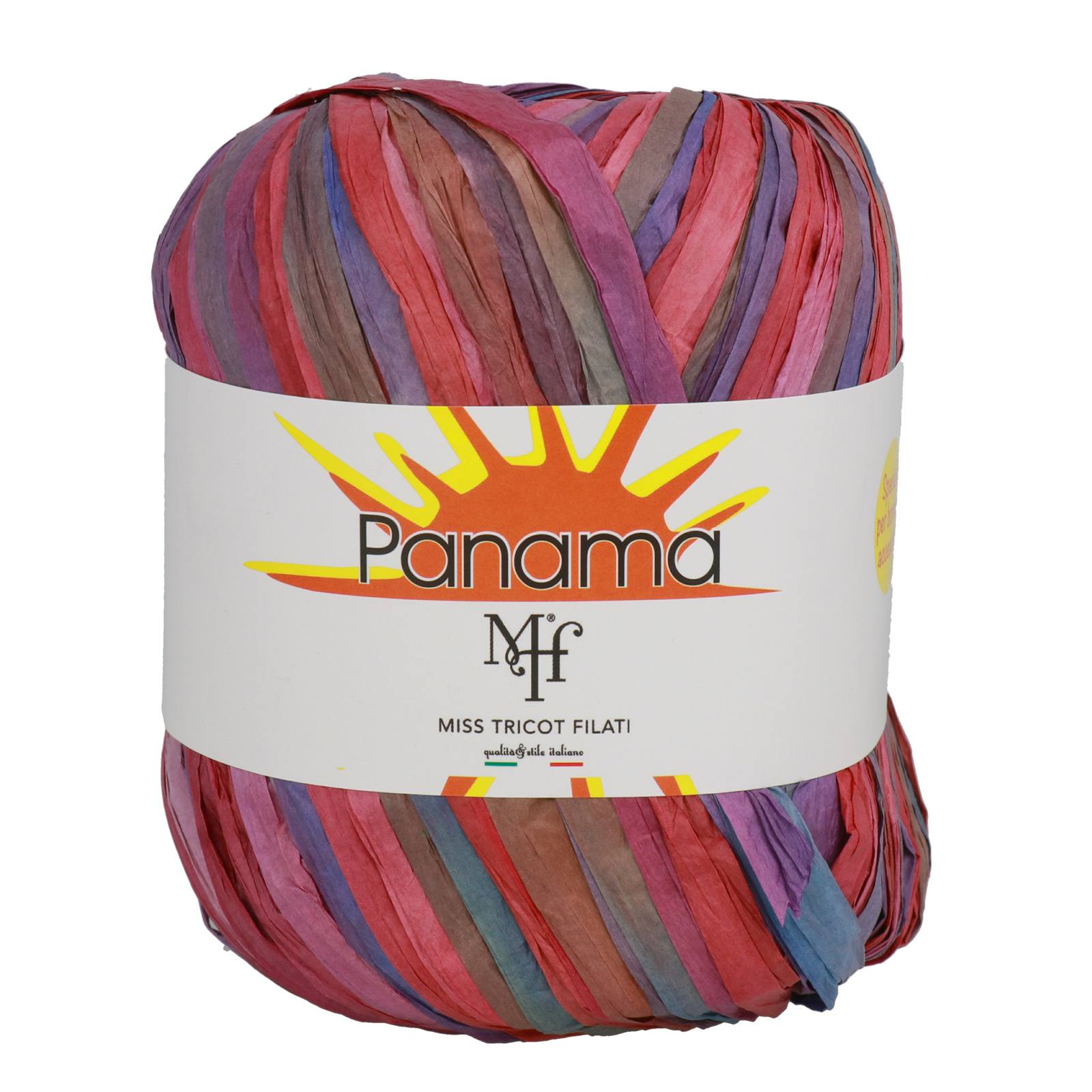 miss tricot filati - raffia panama color mix (9) - 50gr (100mt) | 1pc
