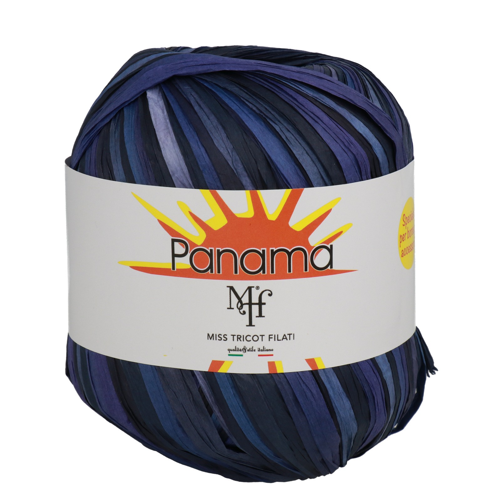 miss tricot filati - raffia panama color blue (10) - 50gr (100mt) | 1pc