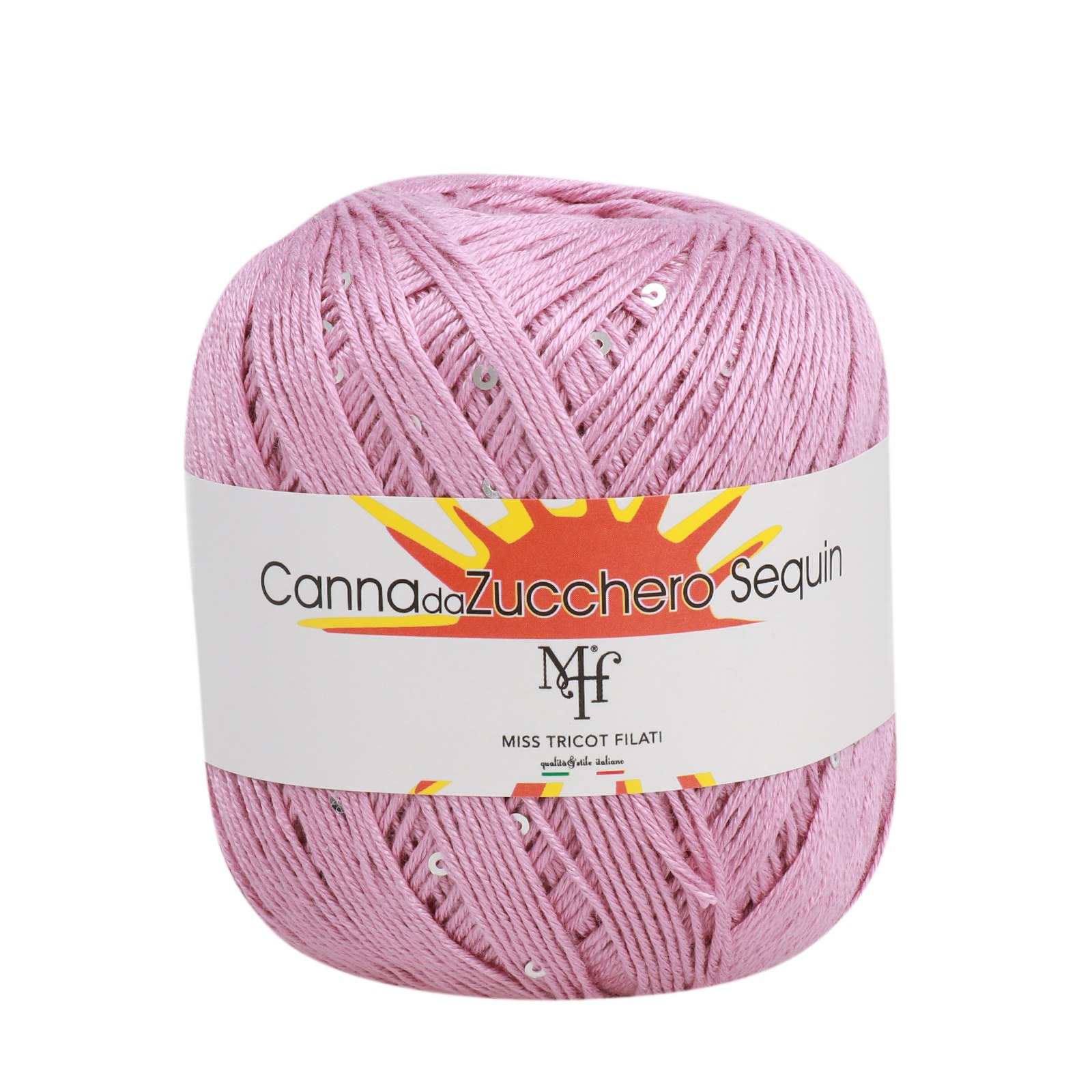 miss tricot filati canna da zucchero sequin cyclamen (15) - 50gr (150mt) | 1pc