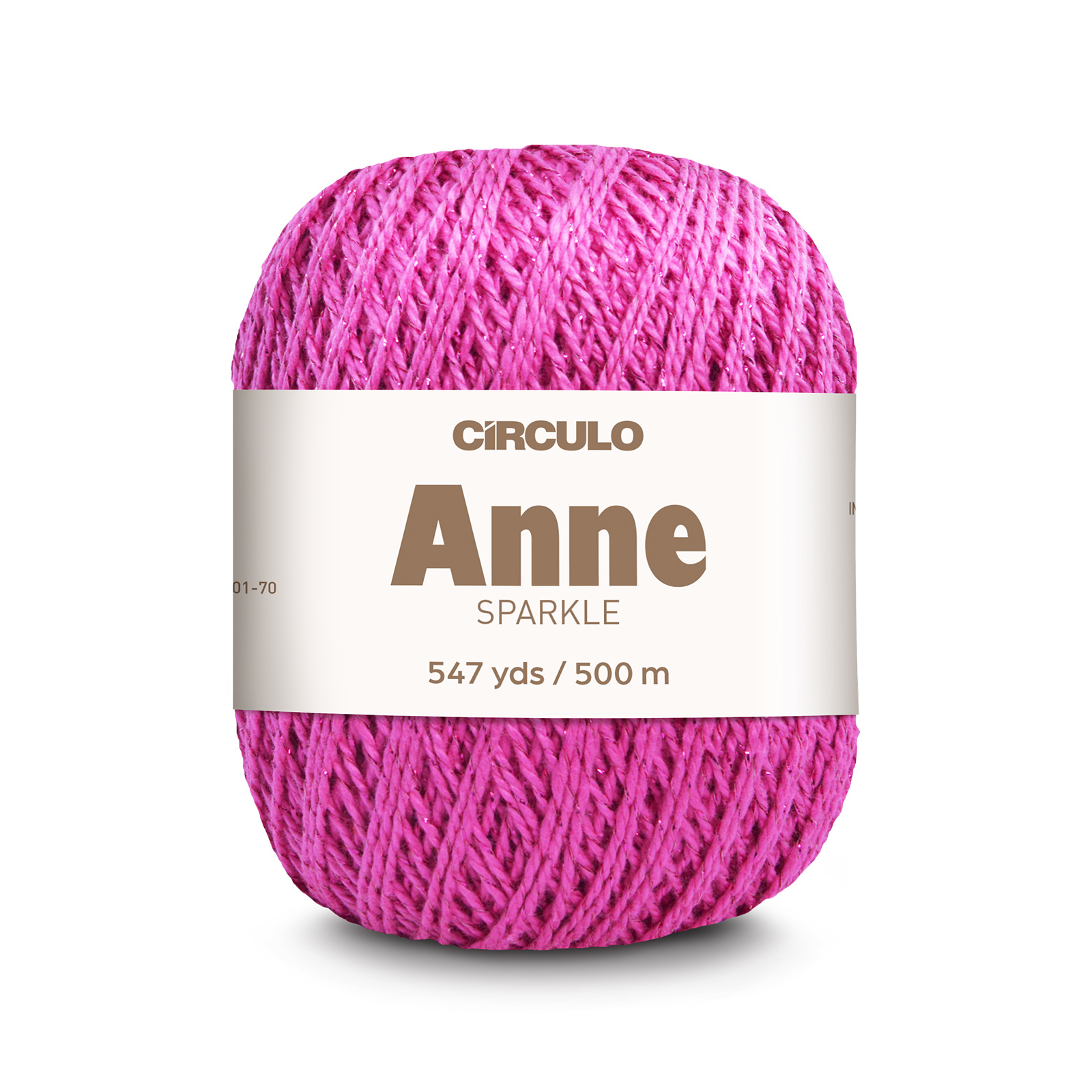 circulo anne sparkle - fuchsia (6092) - 150gr (500mt) | 1pc