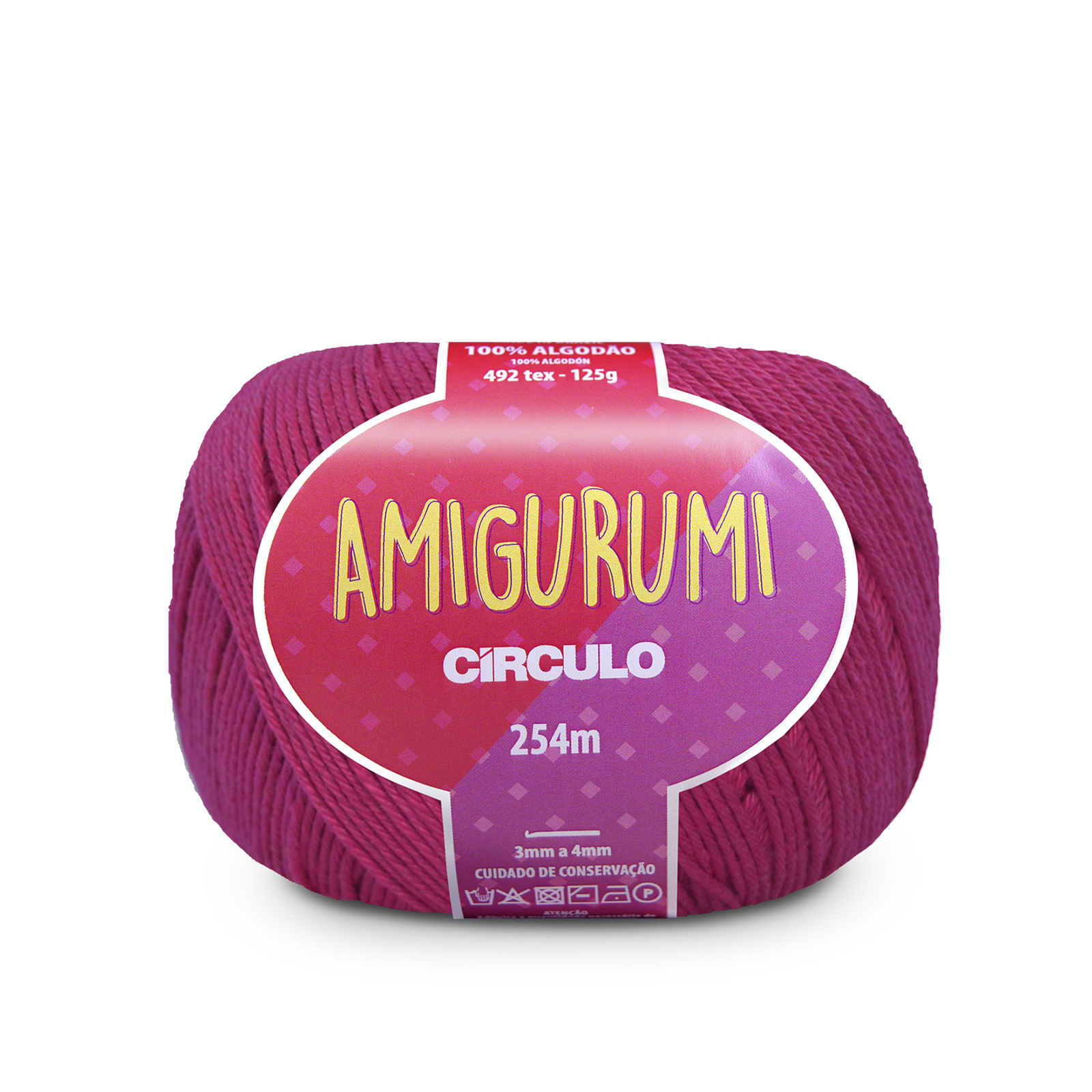 circulo amigurumi - strong pink (3754) - 125gr (254m) | 1pc