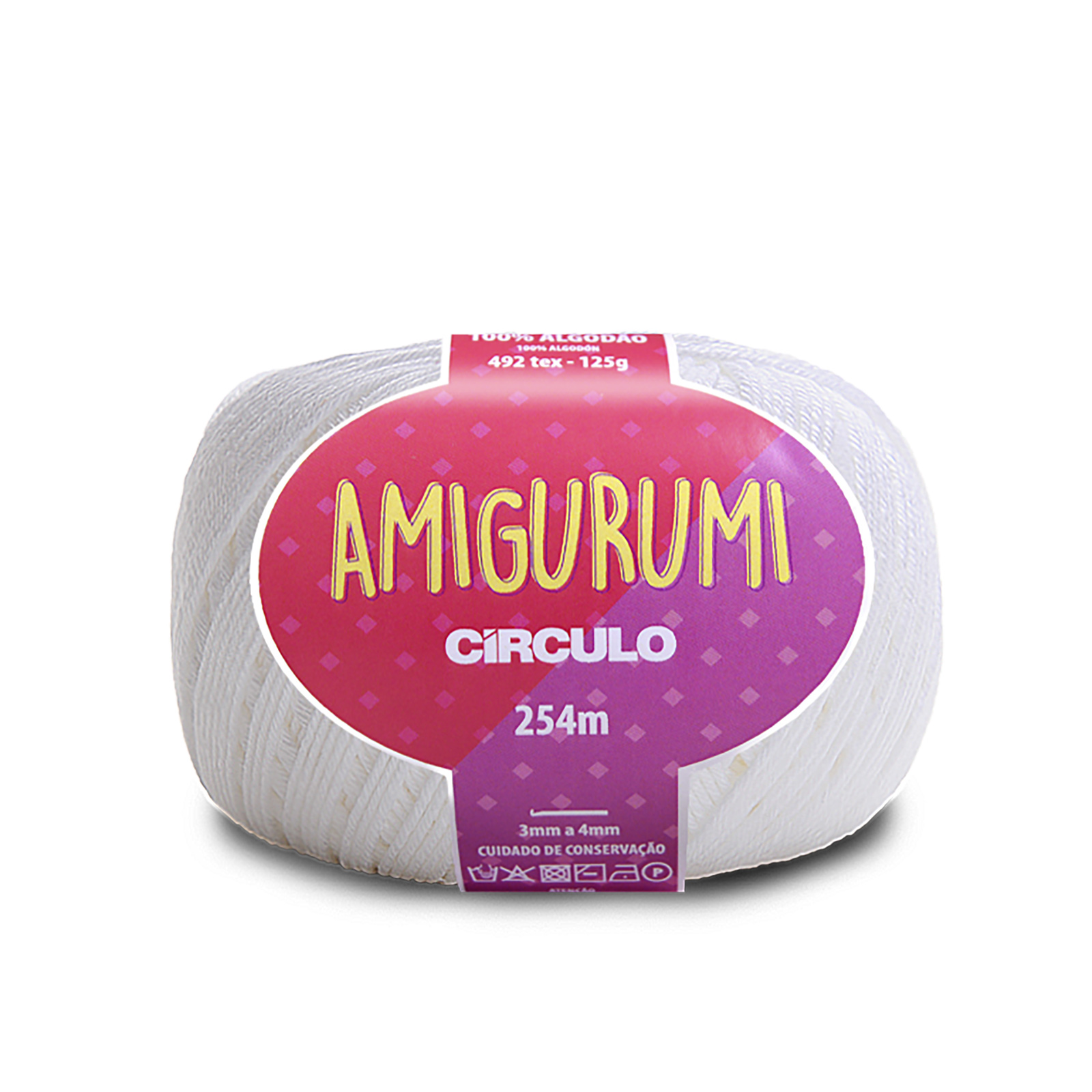circulo amigurumi - white (8001) - 125gr (254m) | 1pc