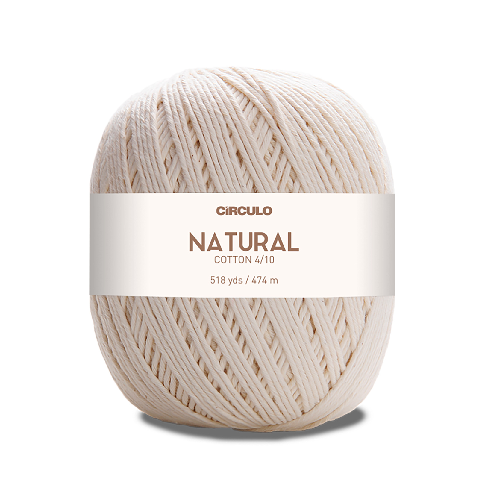 circulo barroco natural cotton 4/10 - natural (20) - 700gr (474m) | 1pc