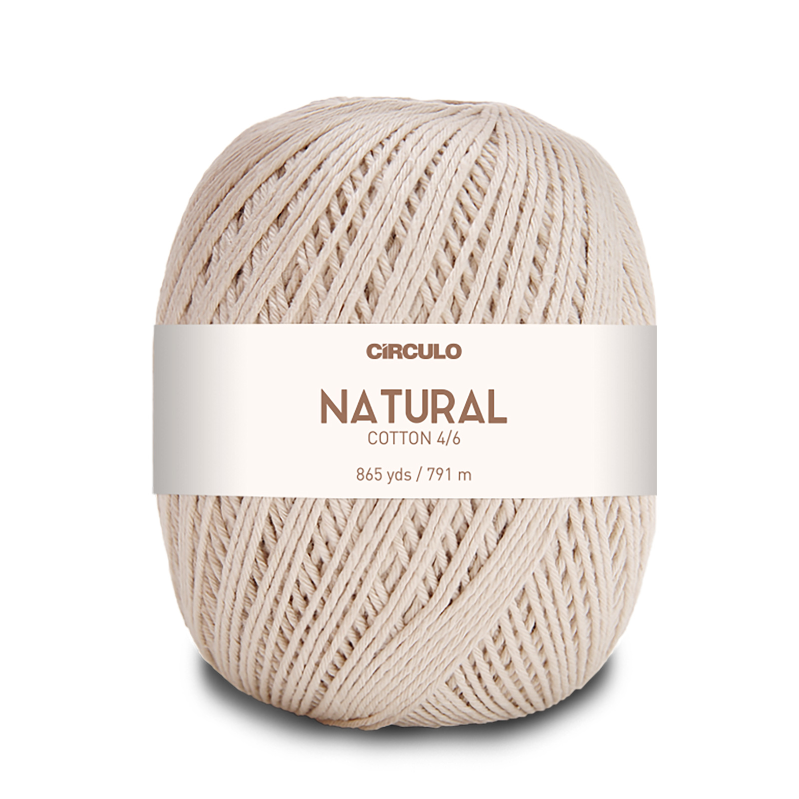 circulo barroco natural cotton 4/6 - natural (20) - 700gr (791m) | 1pc
