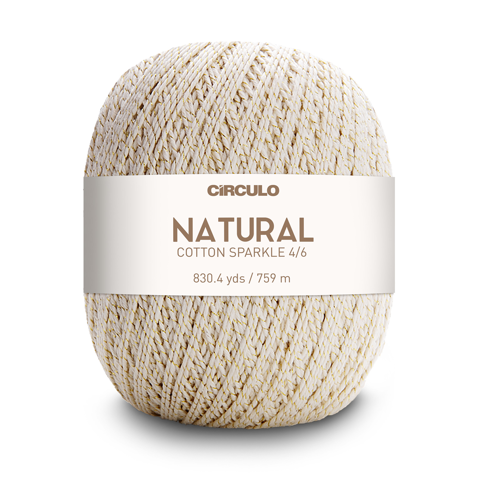circulo barroco natural cotton sparlke 4/6 - natürlich gold (20) - 700gr (759m) | 1st