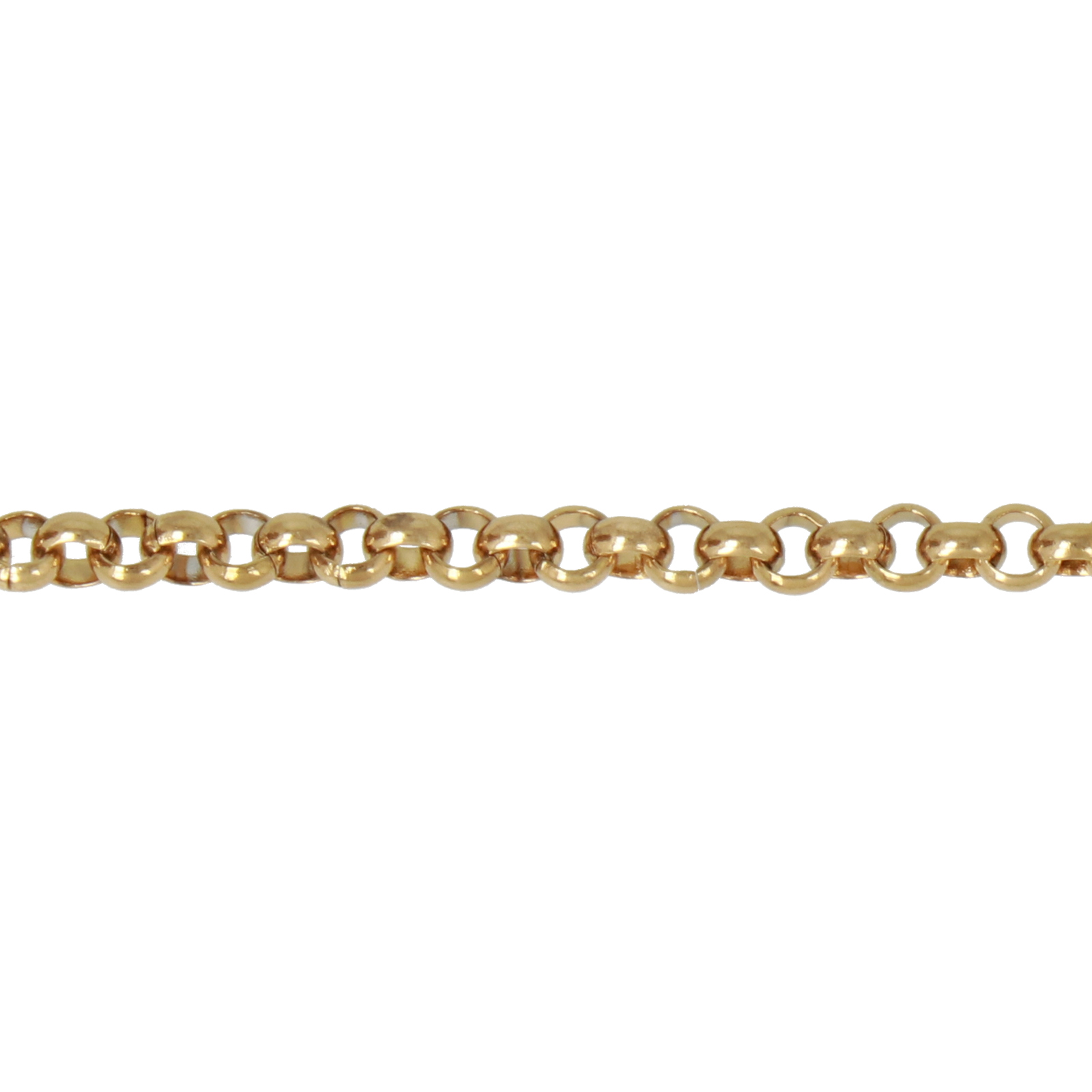 gold plated edelstahl rolò 3mm | 1mt