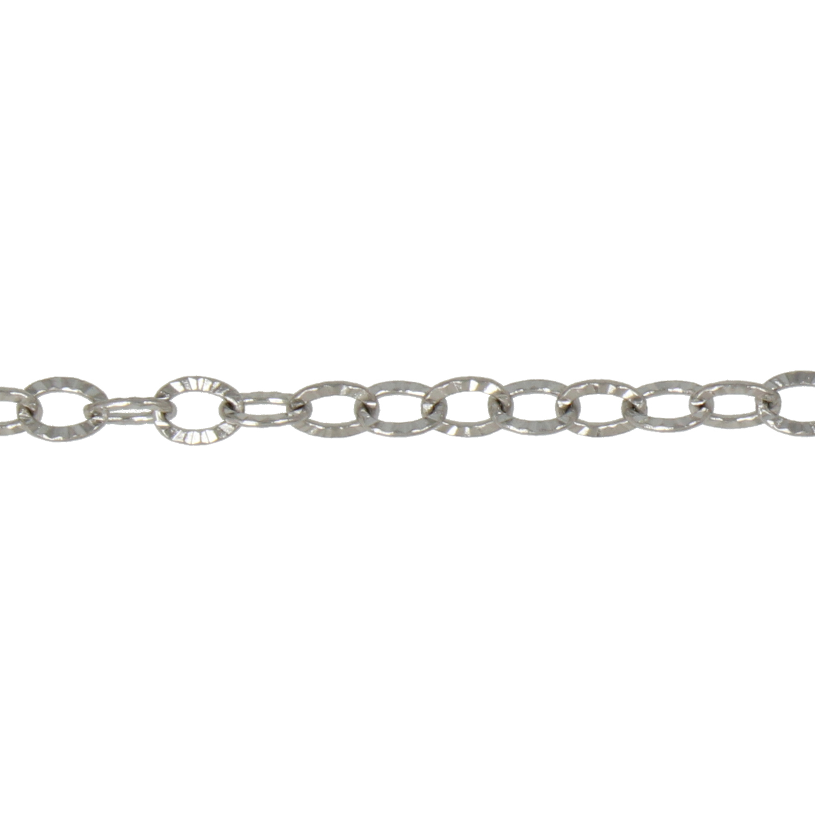 stainless steel oval flat chain 3,5x2,5mm | 1mt