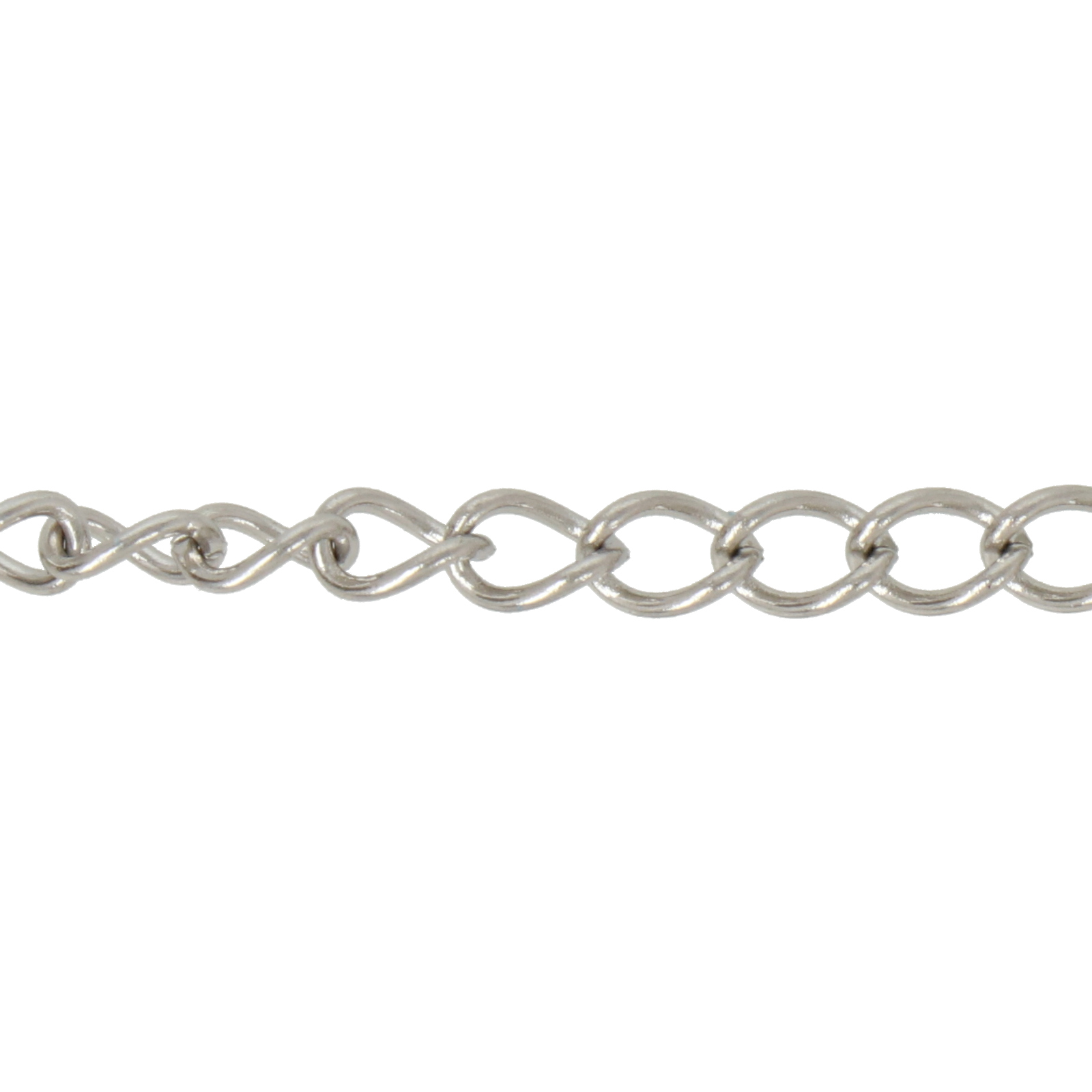 stainless steel groumette chain 5x4mm - wire 0,8mm | 1mt