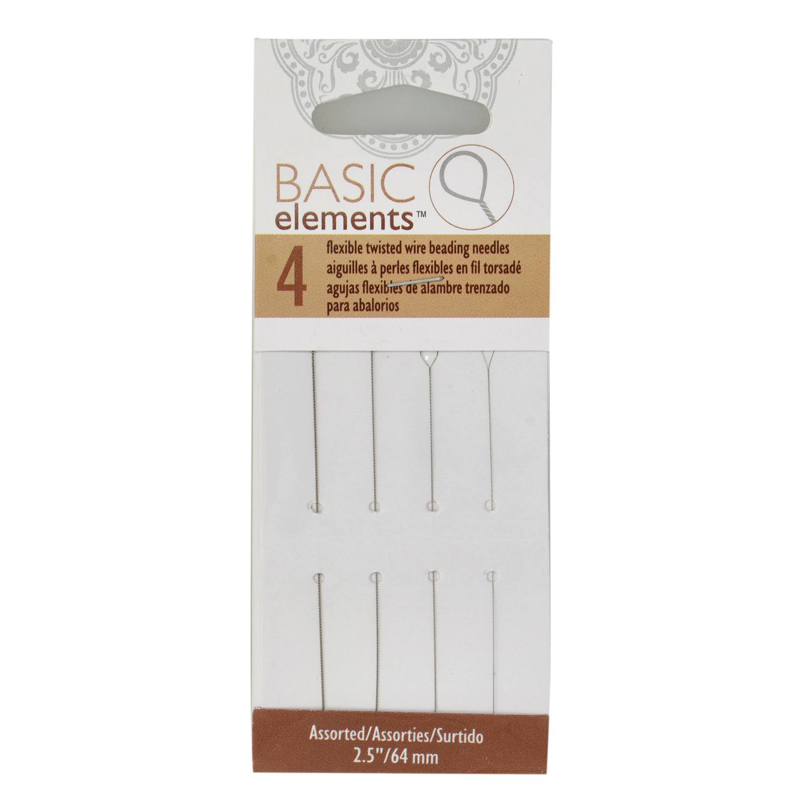 perlen nadeln assorted flexible twisted heavy 64mm - 4t | 1st