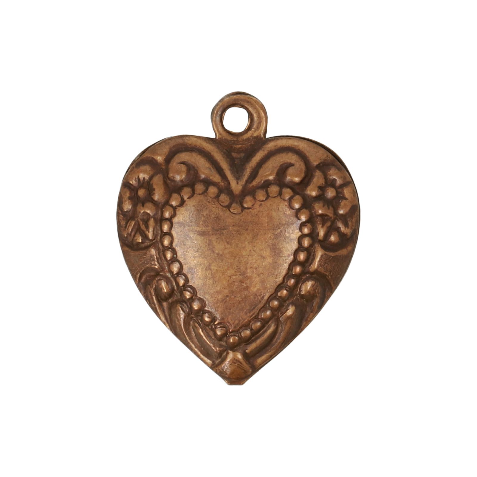 anhänger cherrished heart vintaj natürliche messing vintaj 18mm | 1st