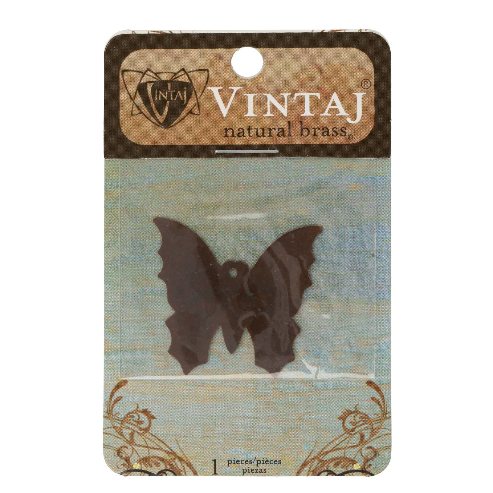 anhänger schmetterling vintaj natürliche messing vintaj 34mm | 1st