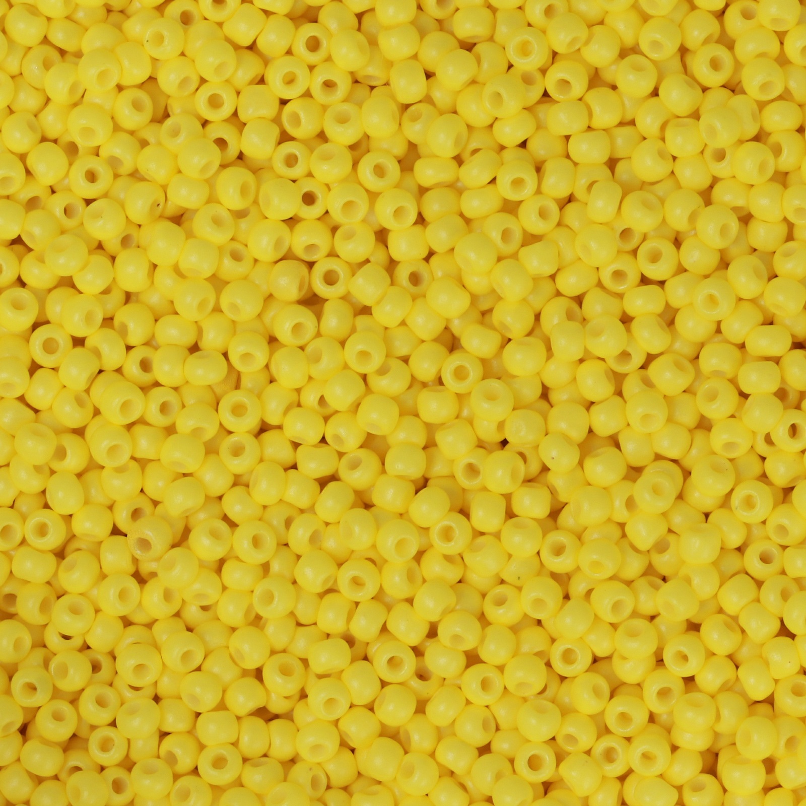 semini by hobbyperline rocailles 11/0 - opaque yellow lemon | 30gr