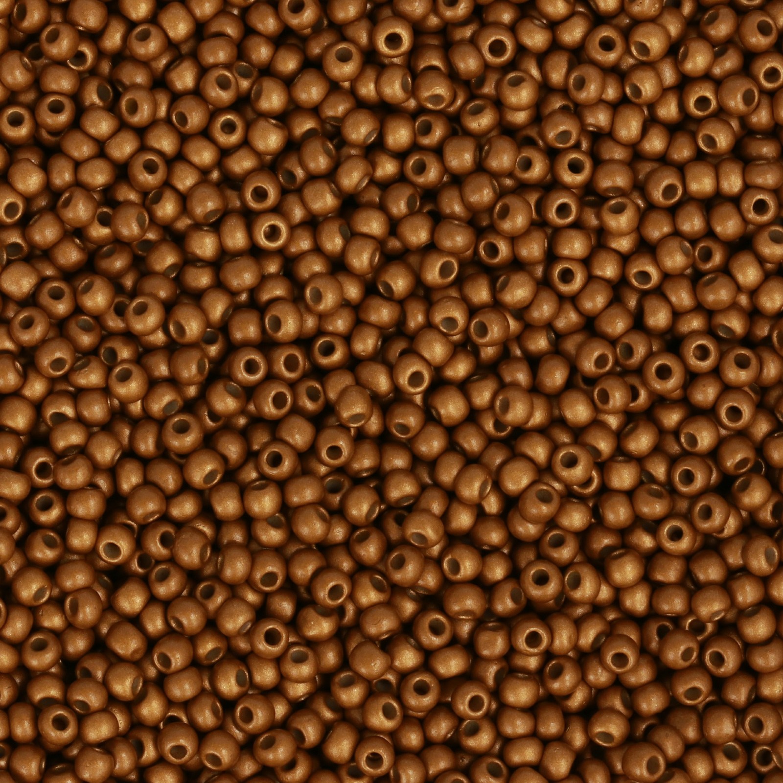 semini by hobbyperline rocailles 11/0 - metallic matte caramel bronze | 30gr