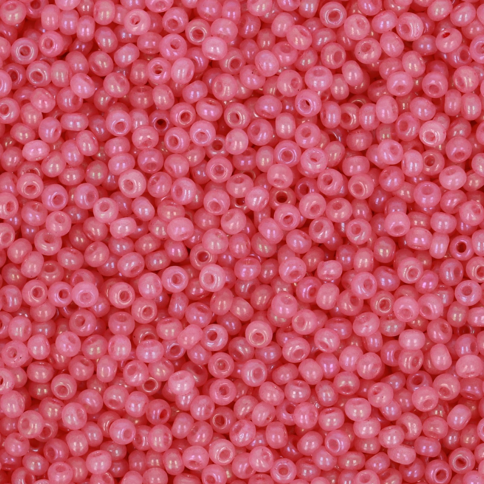 semini by hobbyperline rocailles 11/0 - opal dark pink ab | 30gr