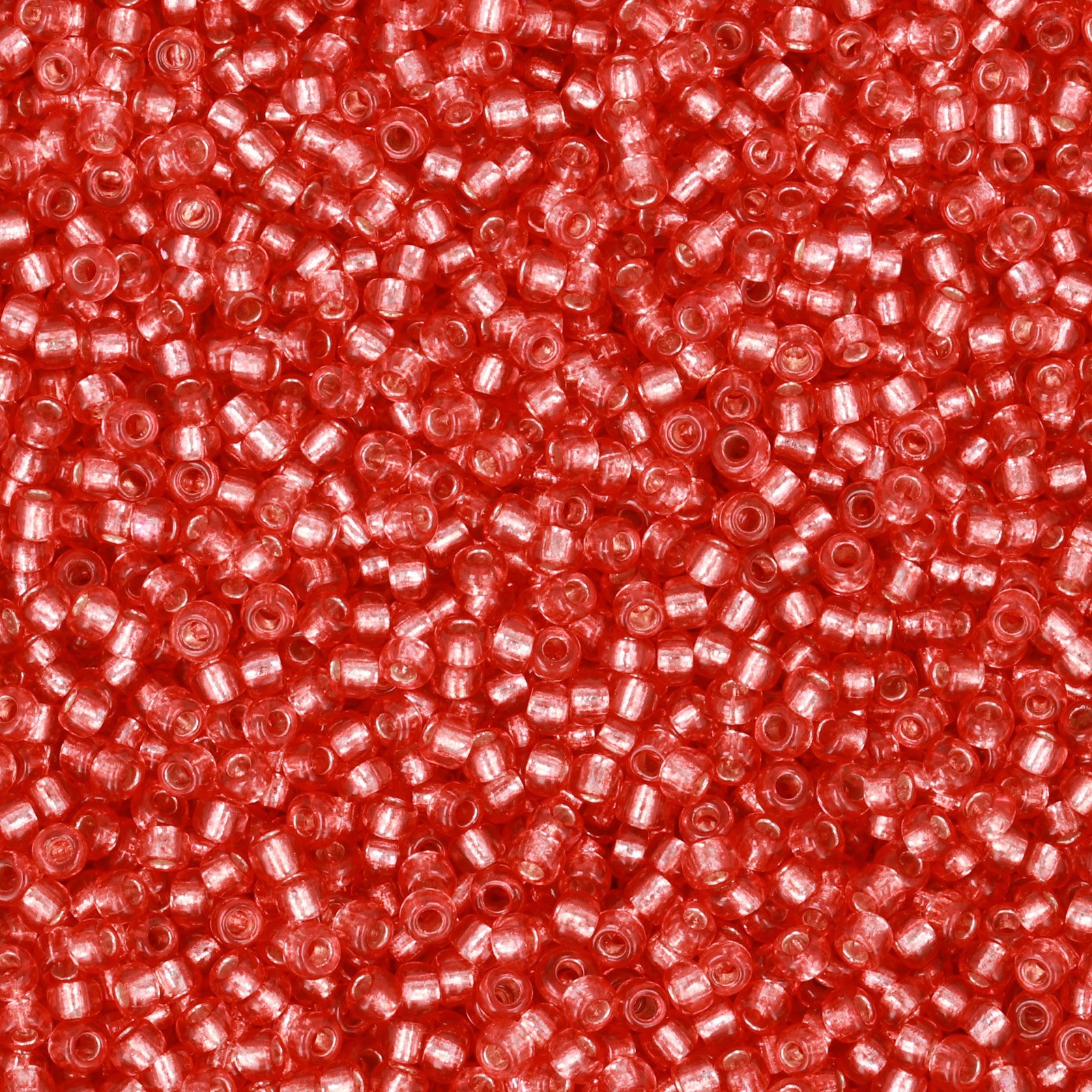 semini by hobbyperline rocailles 11/0 - silver-lined red | 30gr