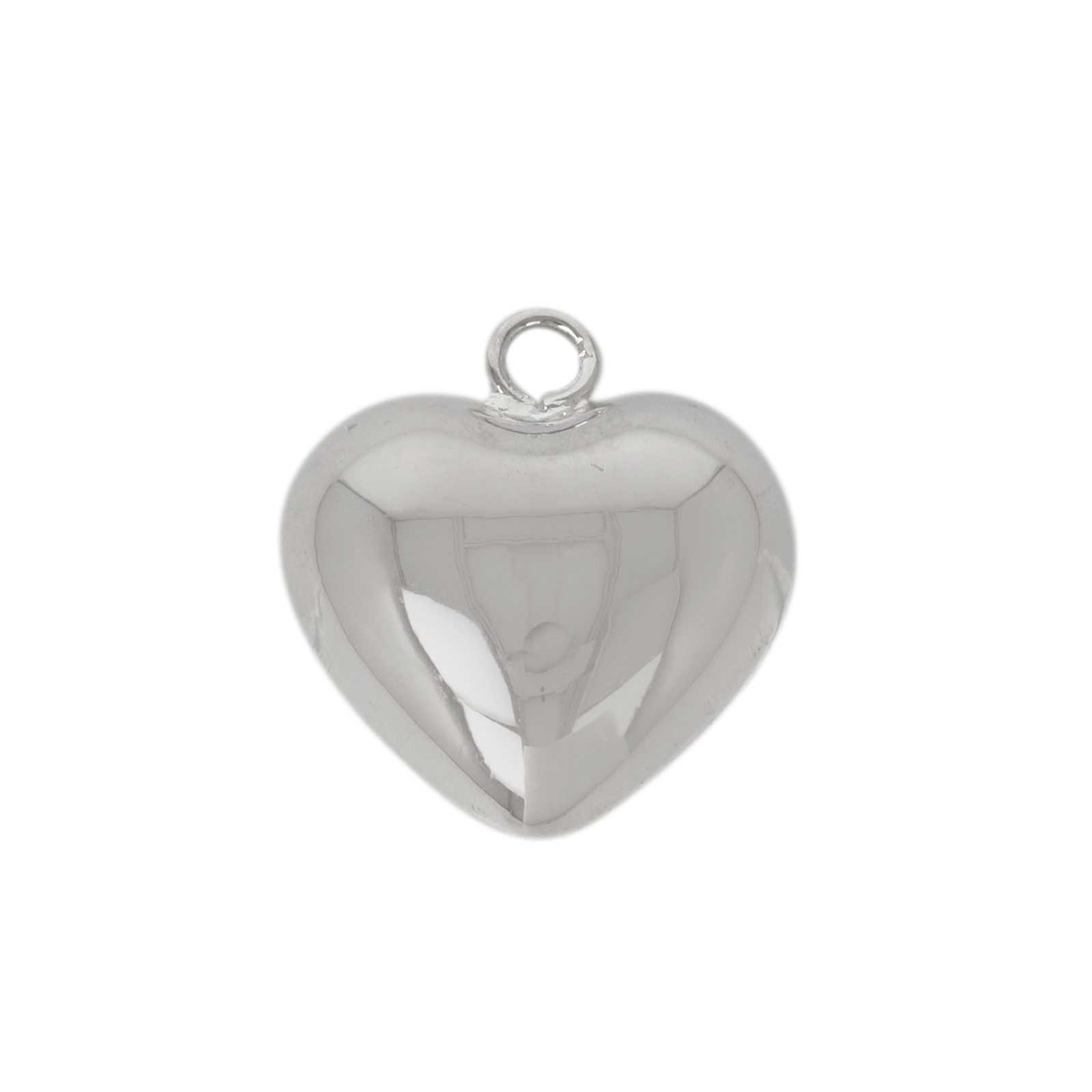 rhodium silver plated star pendant 15x13mm | 1pc