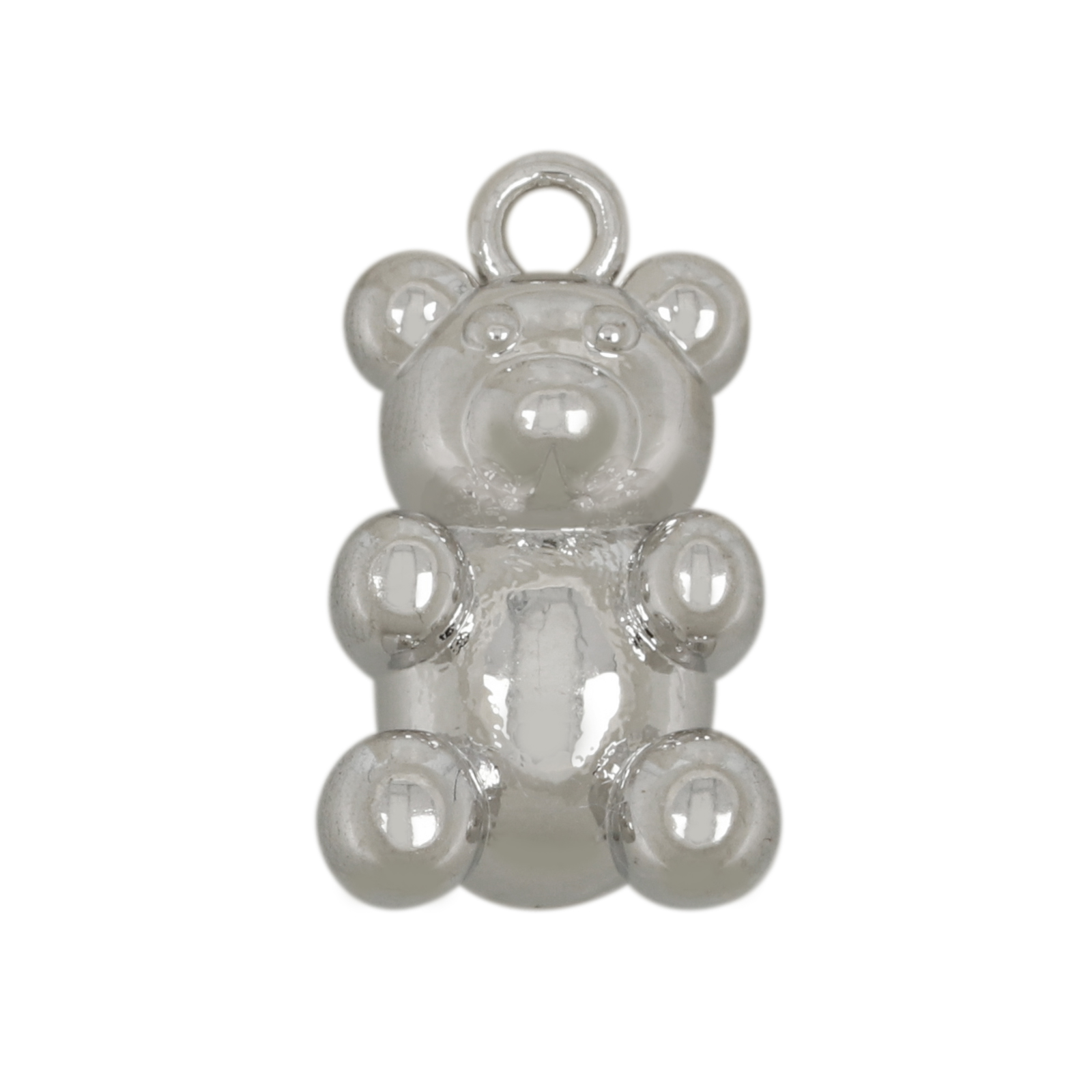 anhänger babybär rhodium versilbert 17x10mm | 2st