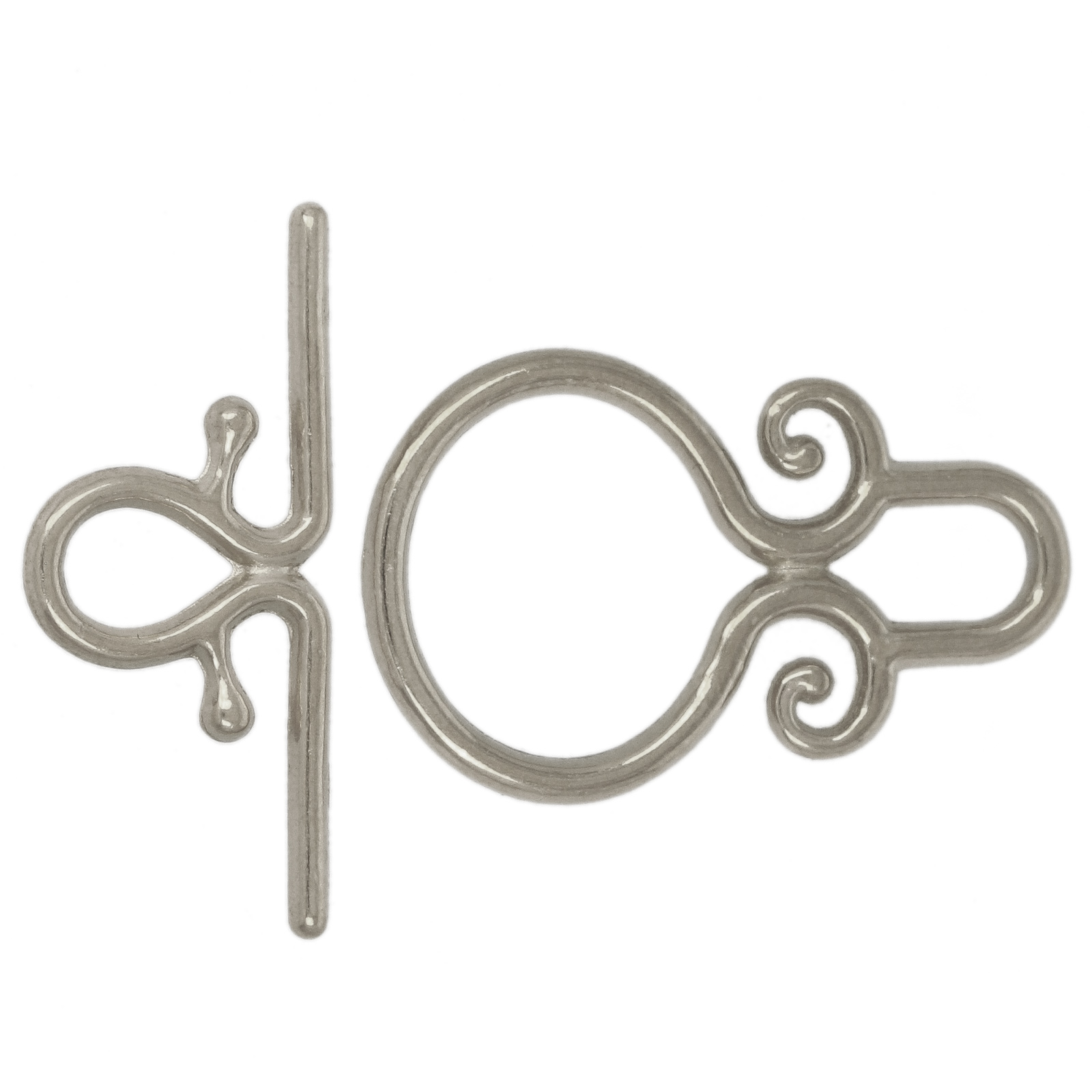 stainless steel decorative toogle clasp 23x14mm | 2pc