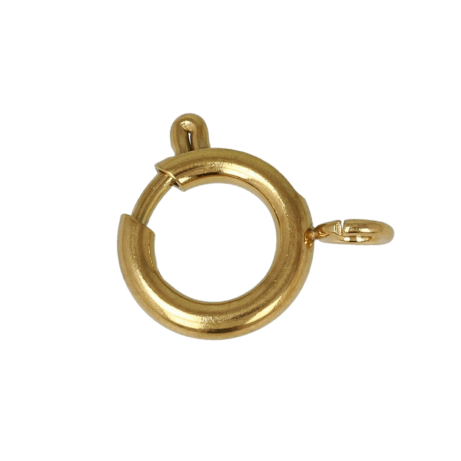 gold plated stainless steel spring ring clasp 10mm | 4pc