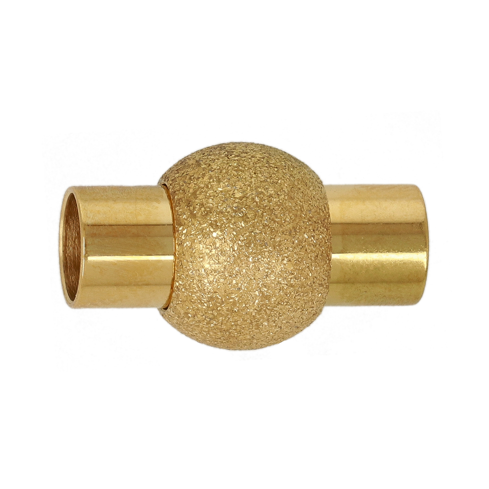 gold plated stainless steel magnetic clasp with ends 20mm (width 6mm) | 1pc