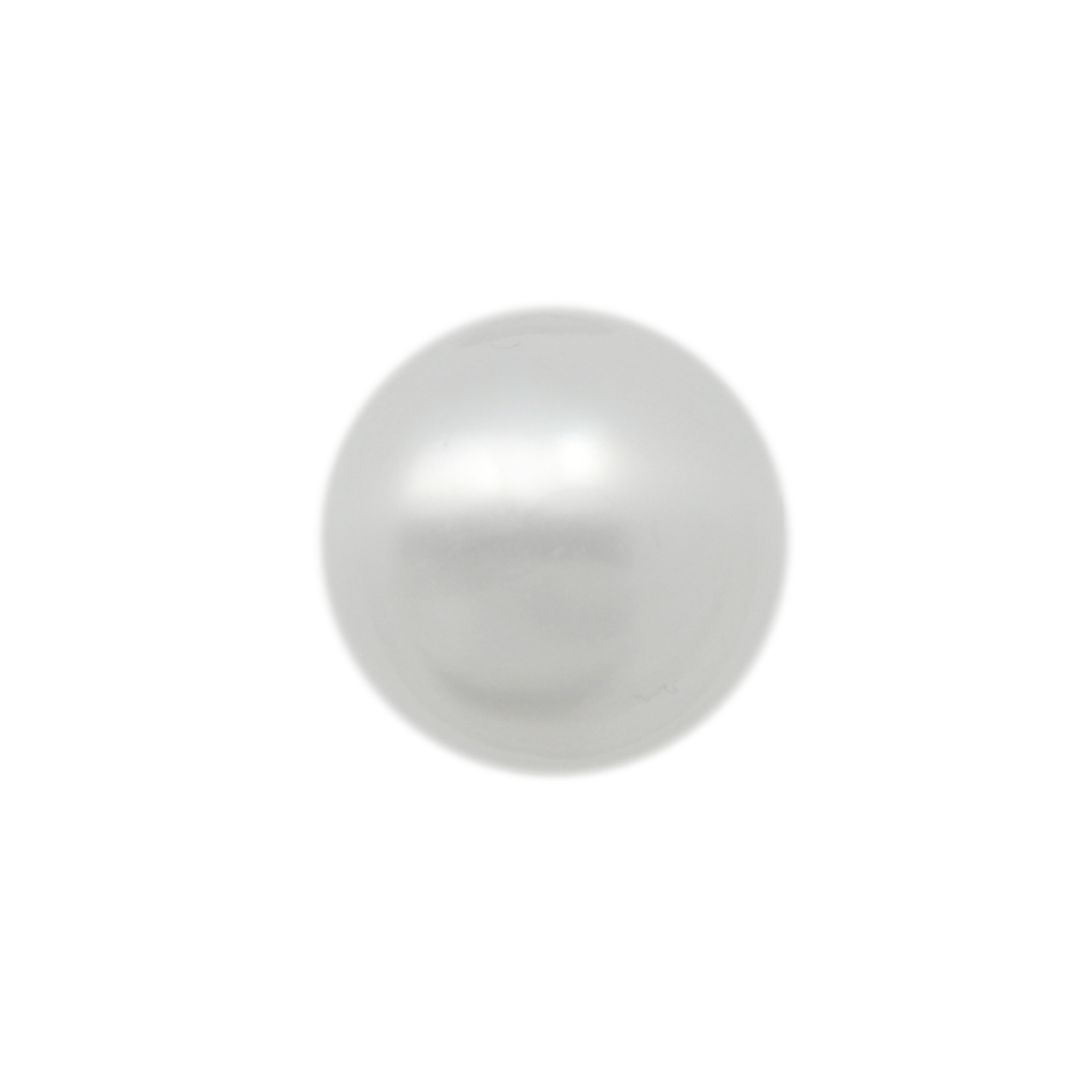 perle polaris glänzend - runde weiß 12mm | 4st