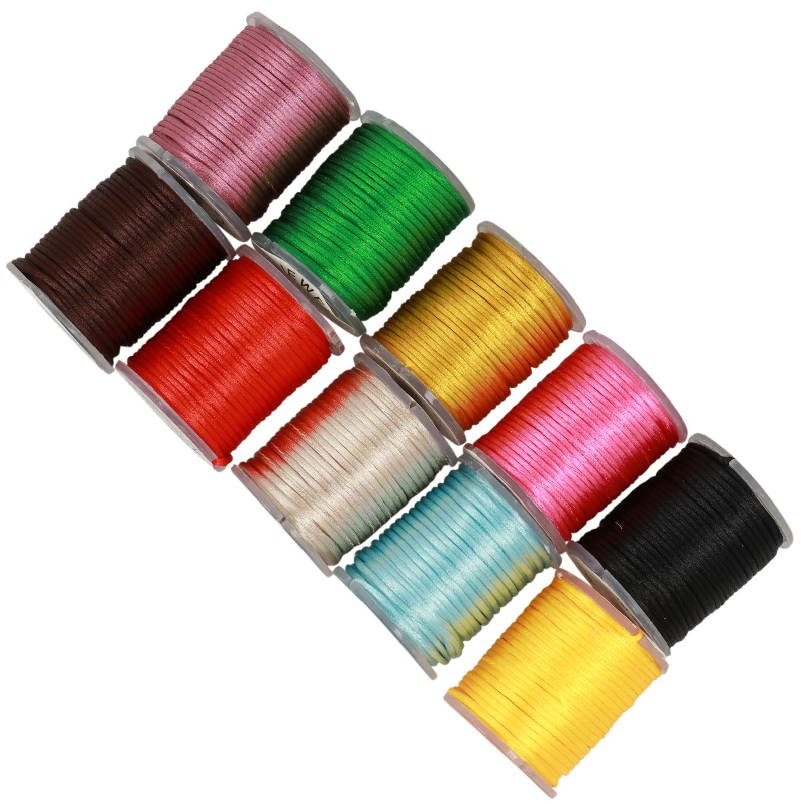 rattail cord 1mm mix color - 10 spool 5mt - limited edition | 1pc