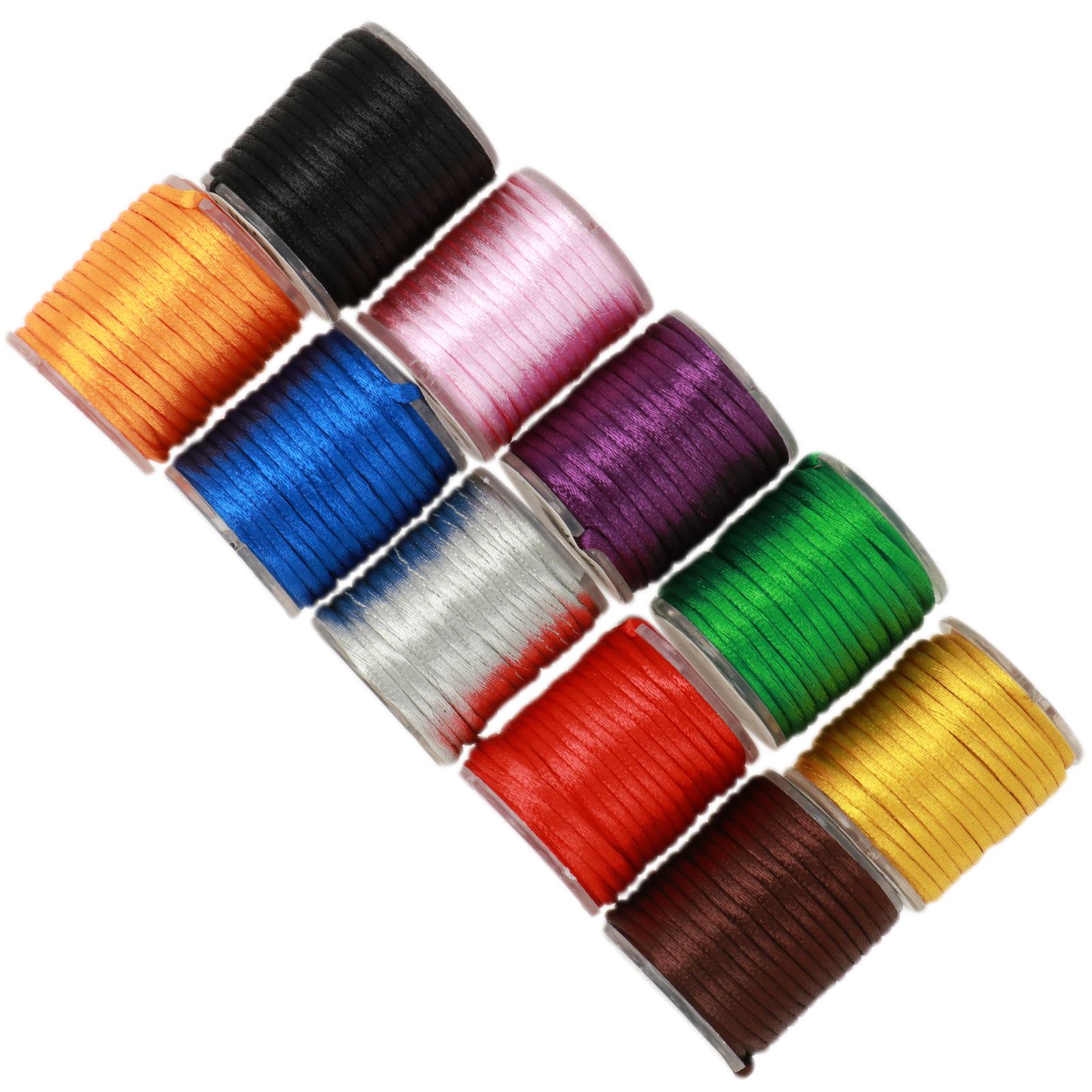 rattail cord 2mm mix color - 10 spool 4mt - limited edition | 1pc