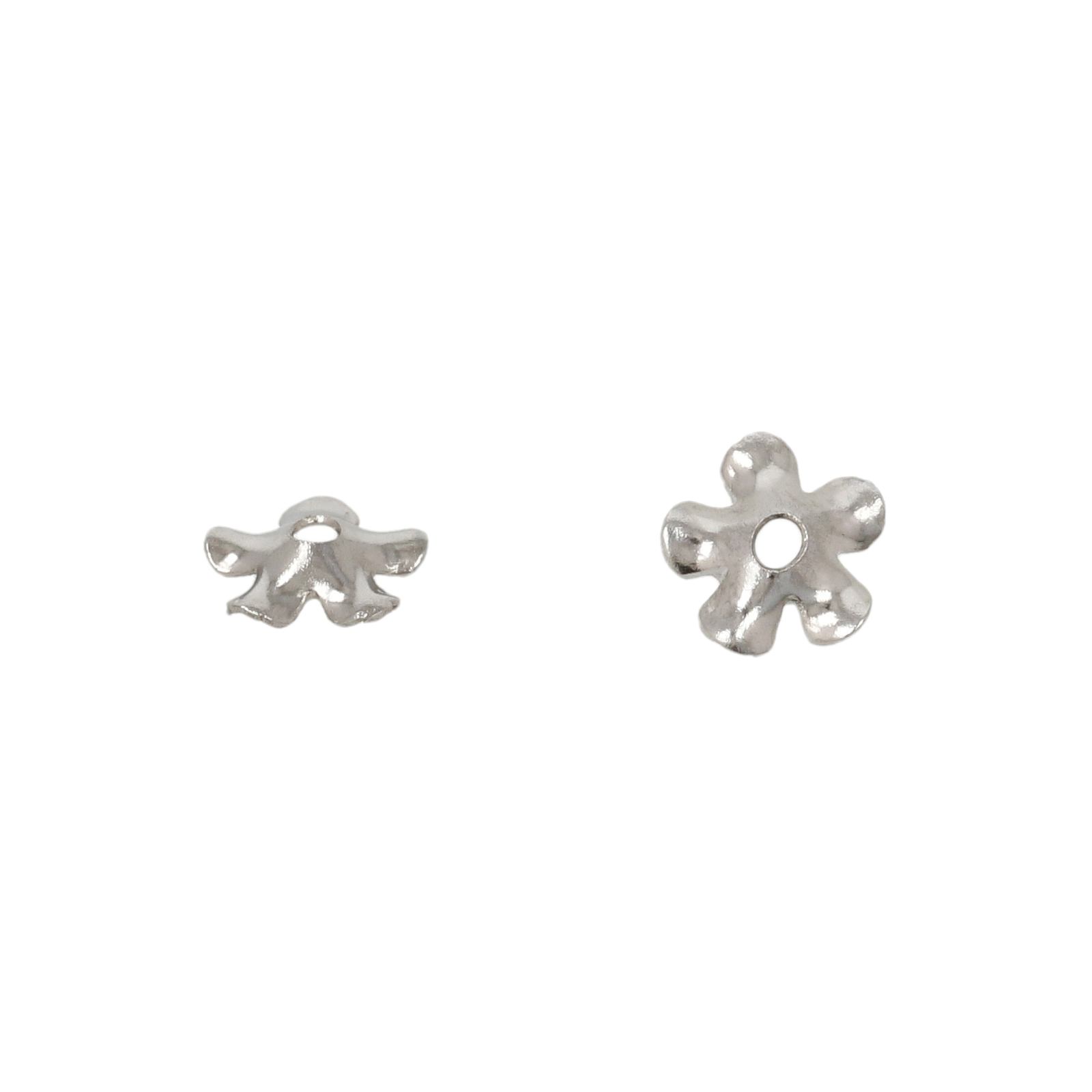stainless steel star bead cup 6mm | 50pc