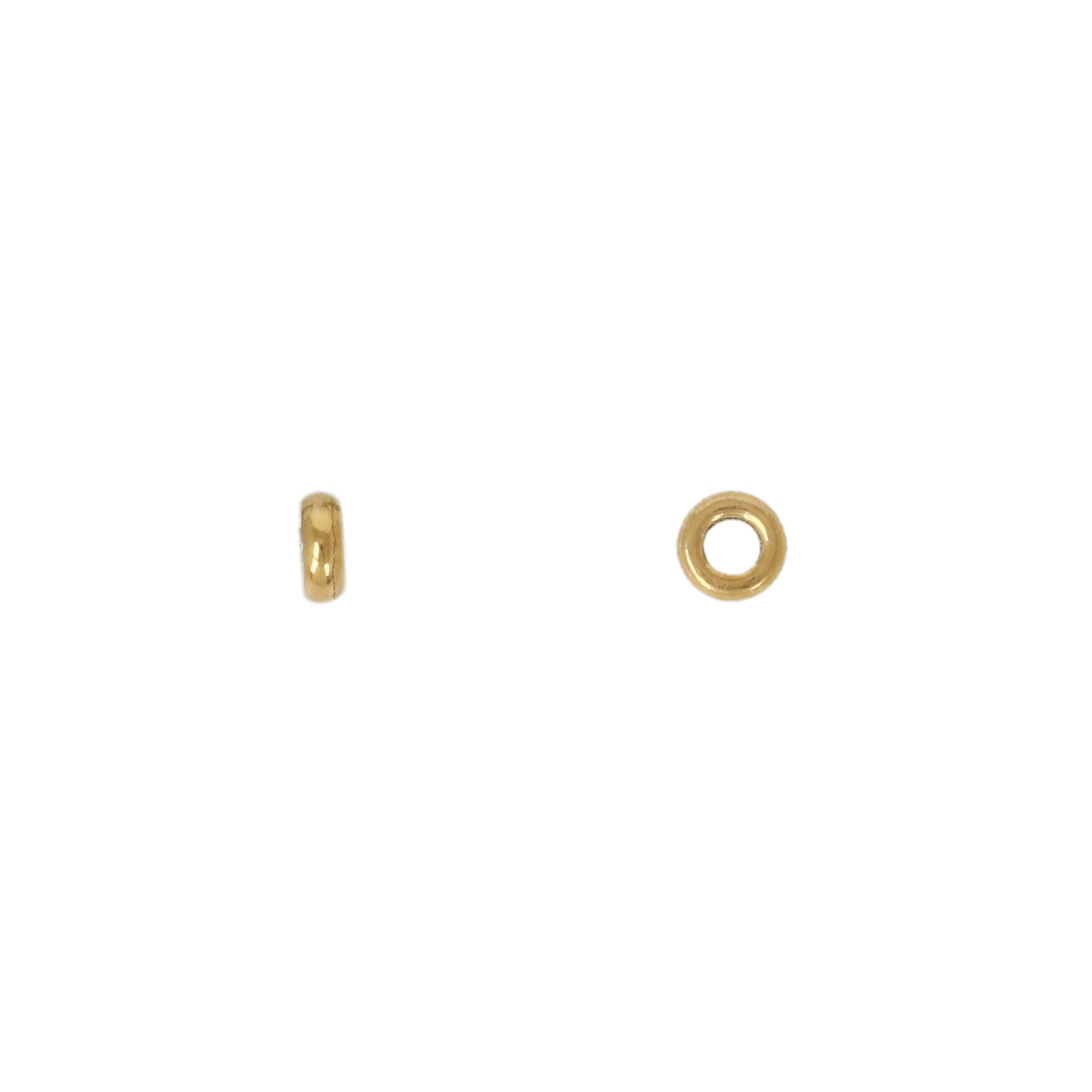 trennperle heishi edelstahl vergoldet 3x1mm | 20st