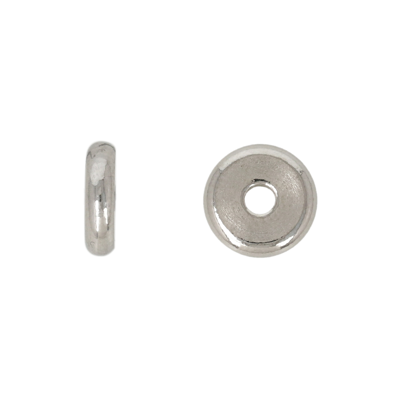 stainless steel spacer heishi bead 8x2mm | 40pc