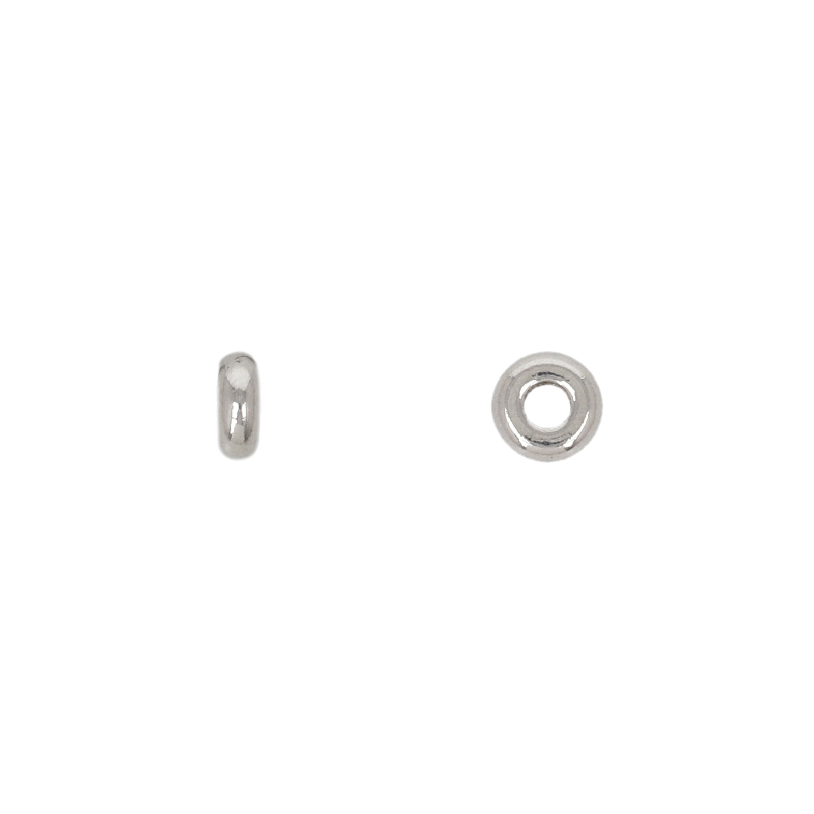 stainless steel spacer heishi bead 4x1,5mm | 100pc
