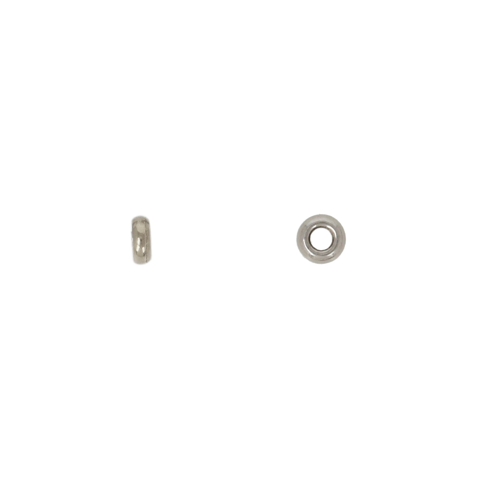stainless steel spacer heishi bead 3x1mm | 100pc