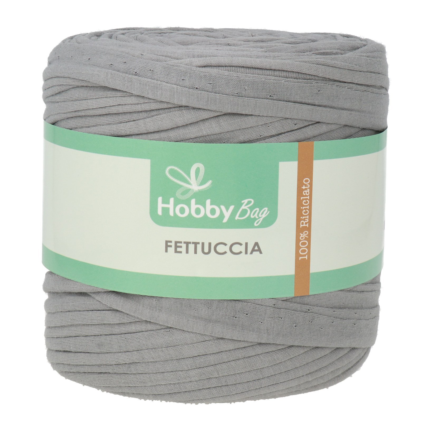 hobbybag t-shirt yarn fettuccia - steingrau - 650-800gr (110-130mt) | 1st