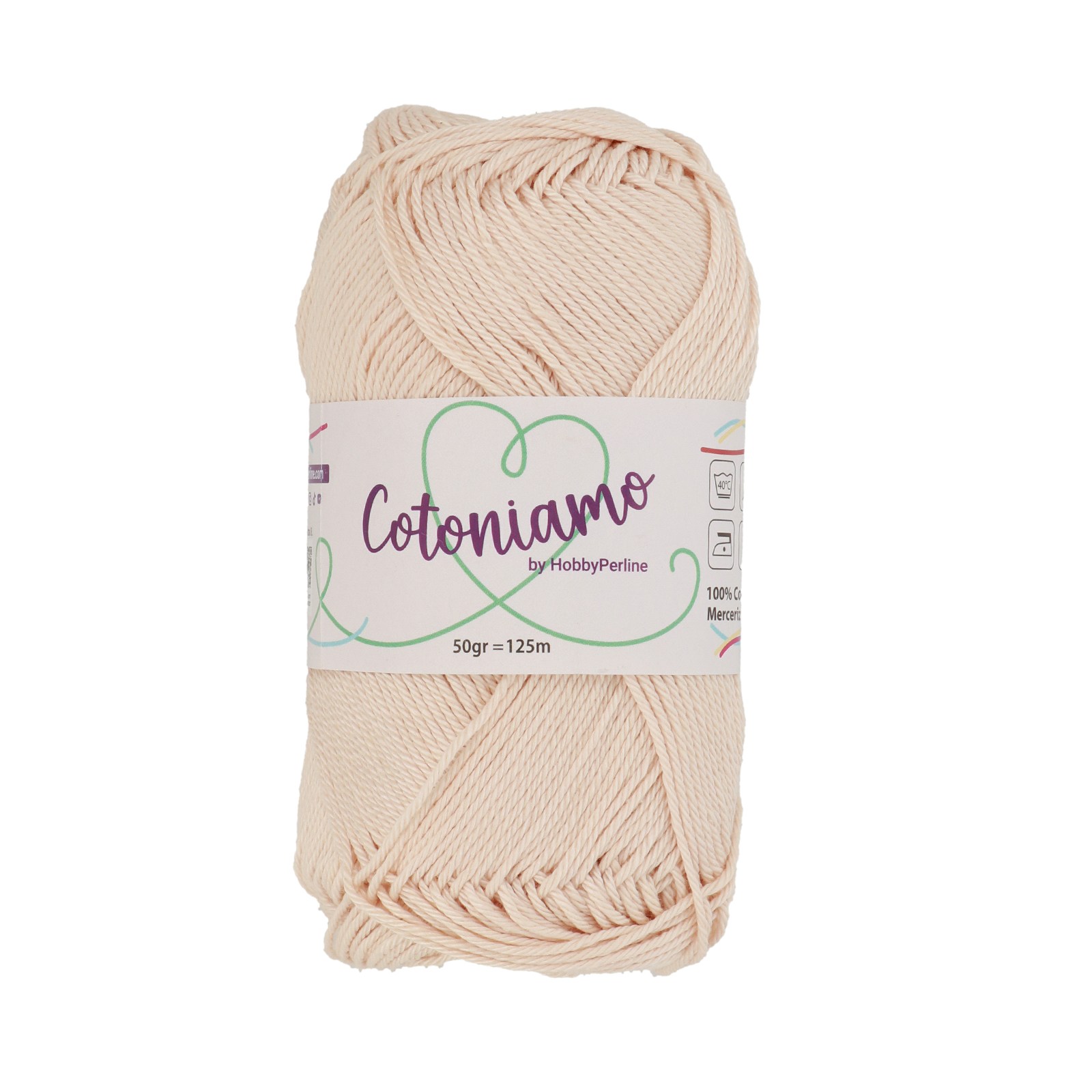 hobbyperline cotoniamo - ivory (902) - 50gr (125mt) | 1pc