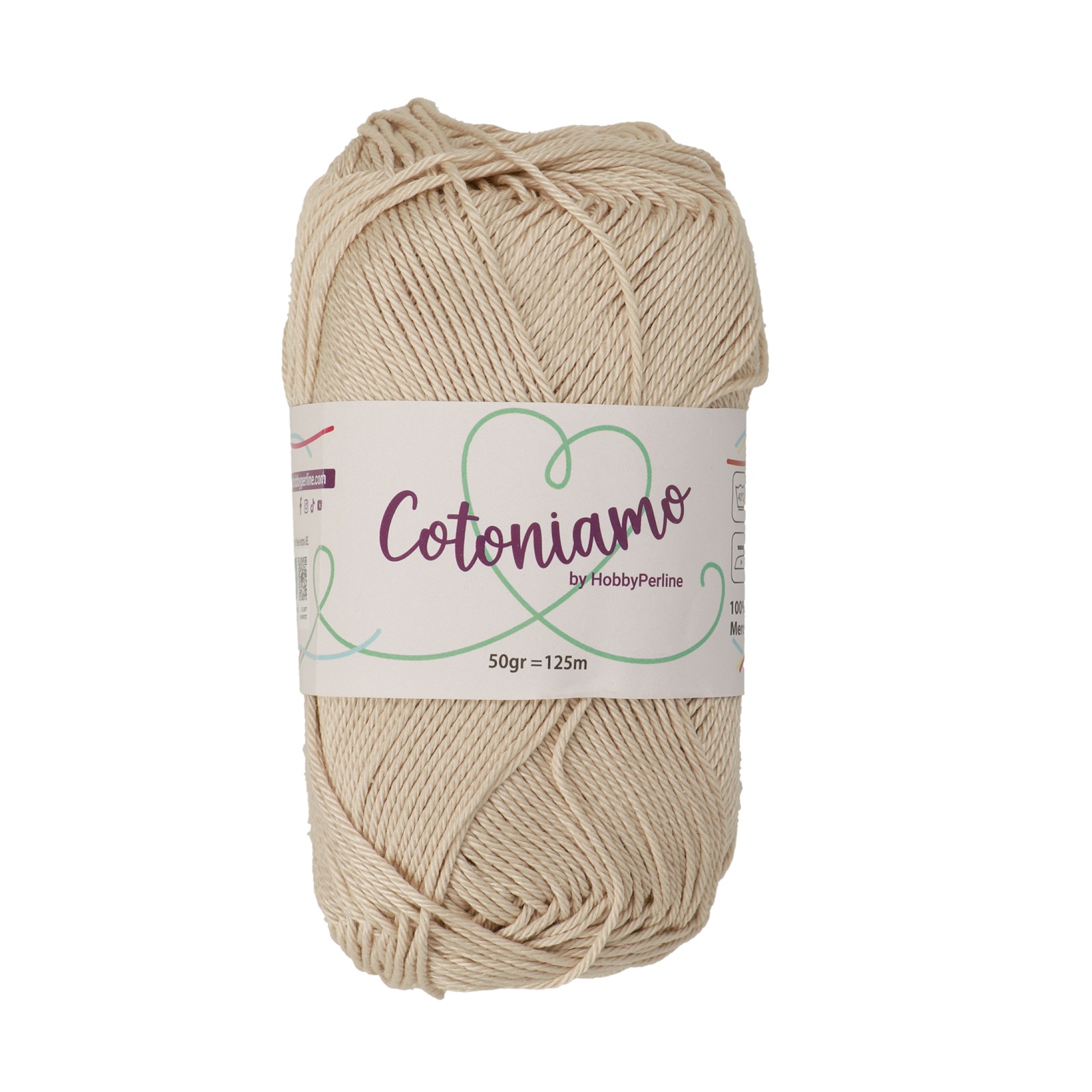 hobbyperline cotoniamo - beige (904) - 50gr (125mt) | 1pc