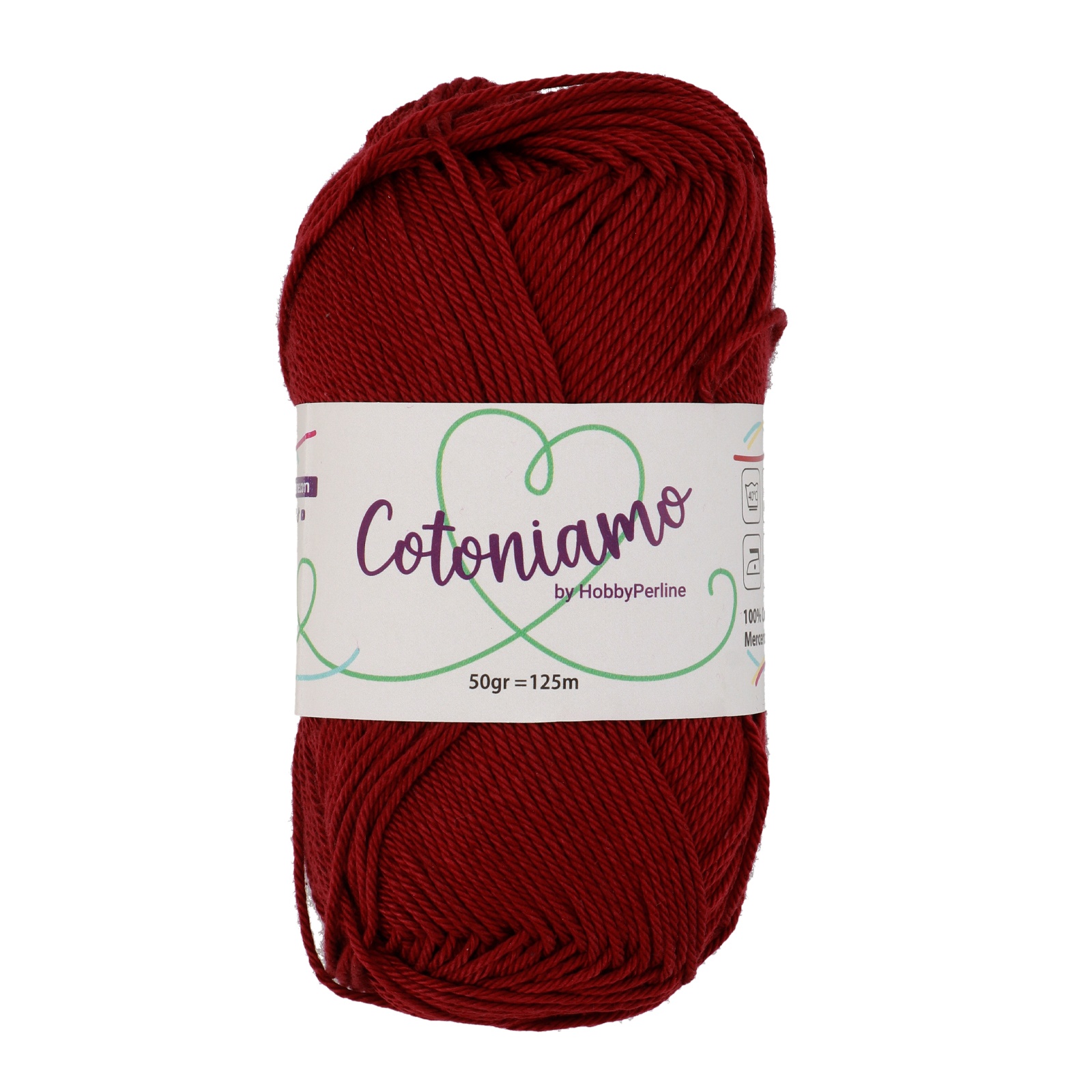hobbyperline cotoniamo - bordeaux (927) - 50gr (125mt) | 1pc