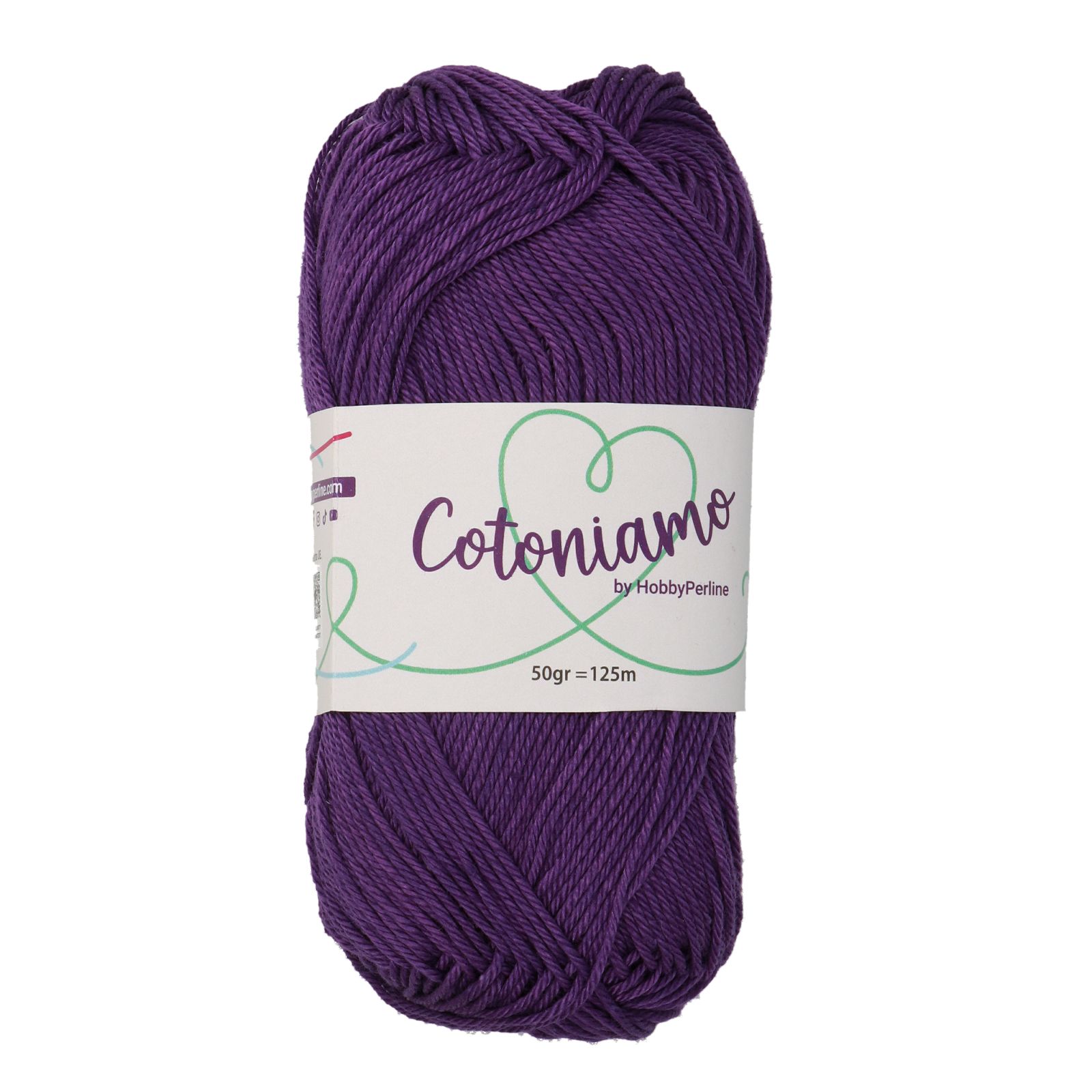 hobbyperline cotoniamo - dark violet (924) - 50gr (125mt) | 1pc