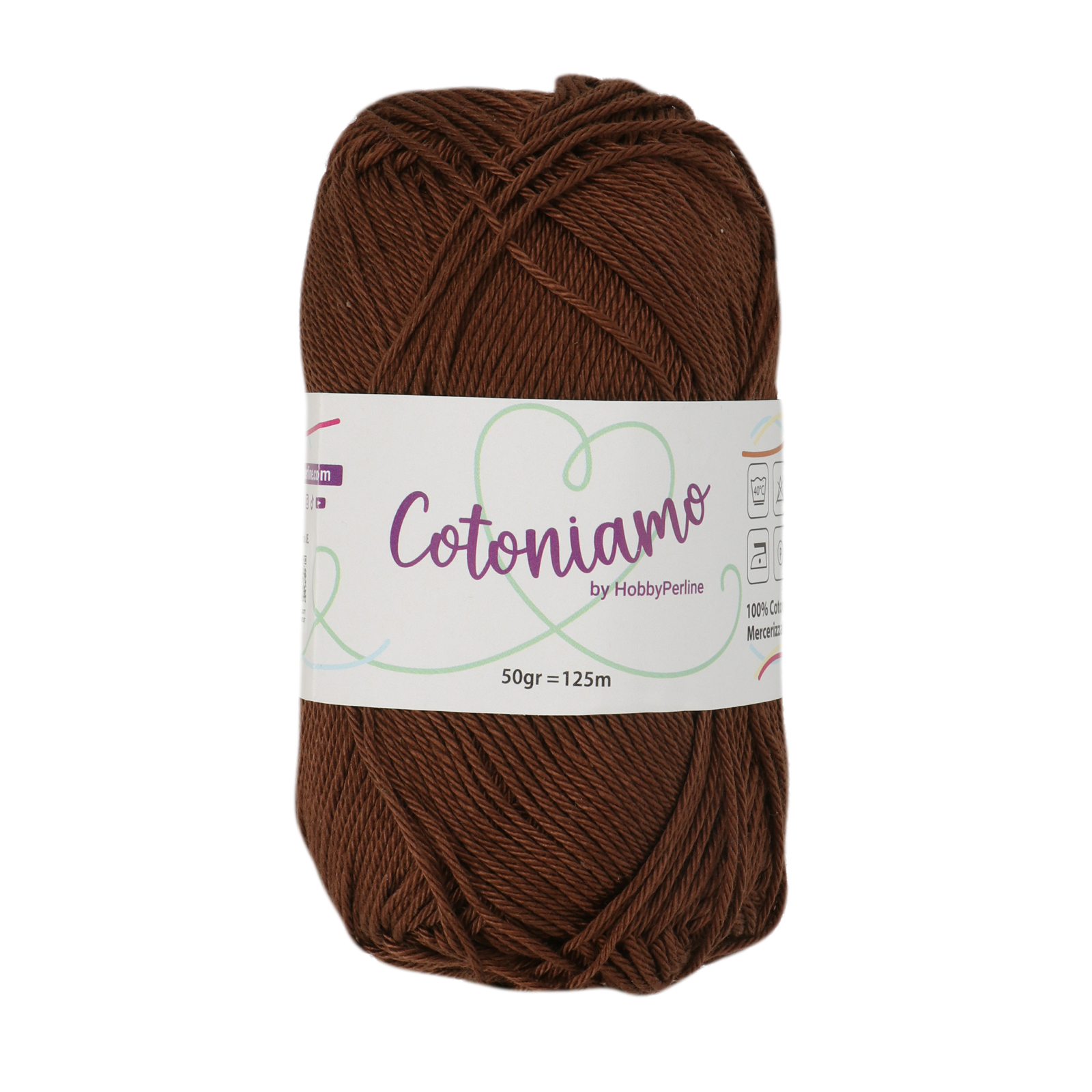 hobbyperline cotoniamo - brown (928) - 50gr (125mt) | 1pc