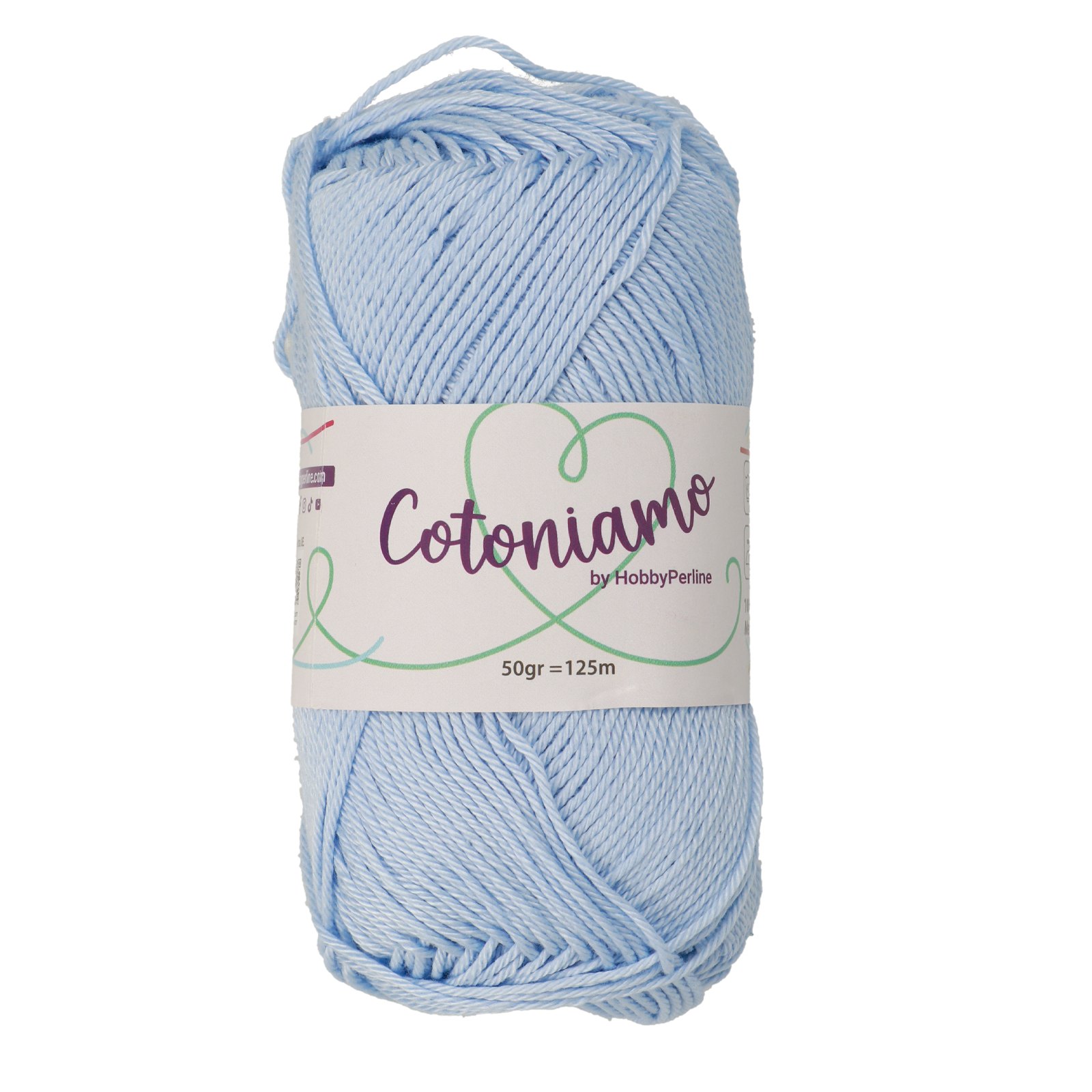 hobbyperline cotoniamo - light blue (929) - 50gr (125mt) | 1pc