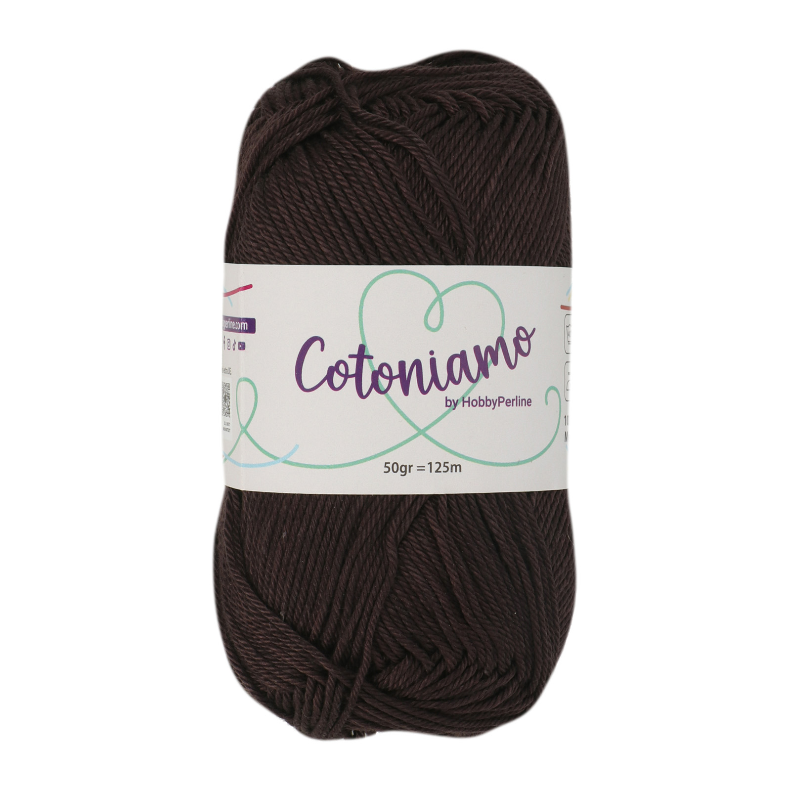 hobbyperline cotoniamo - dunkel braun (960) - 50gr (125mt) | 1st