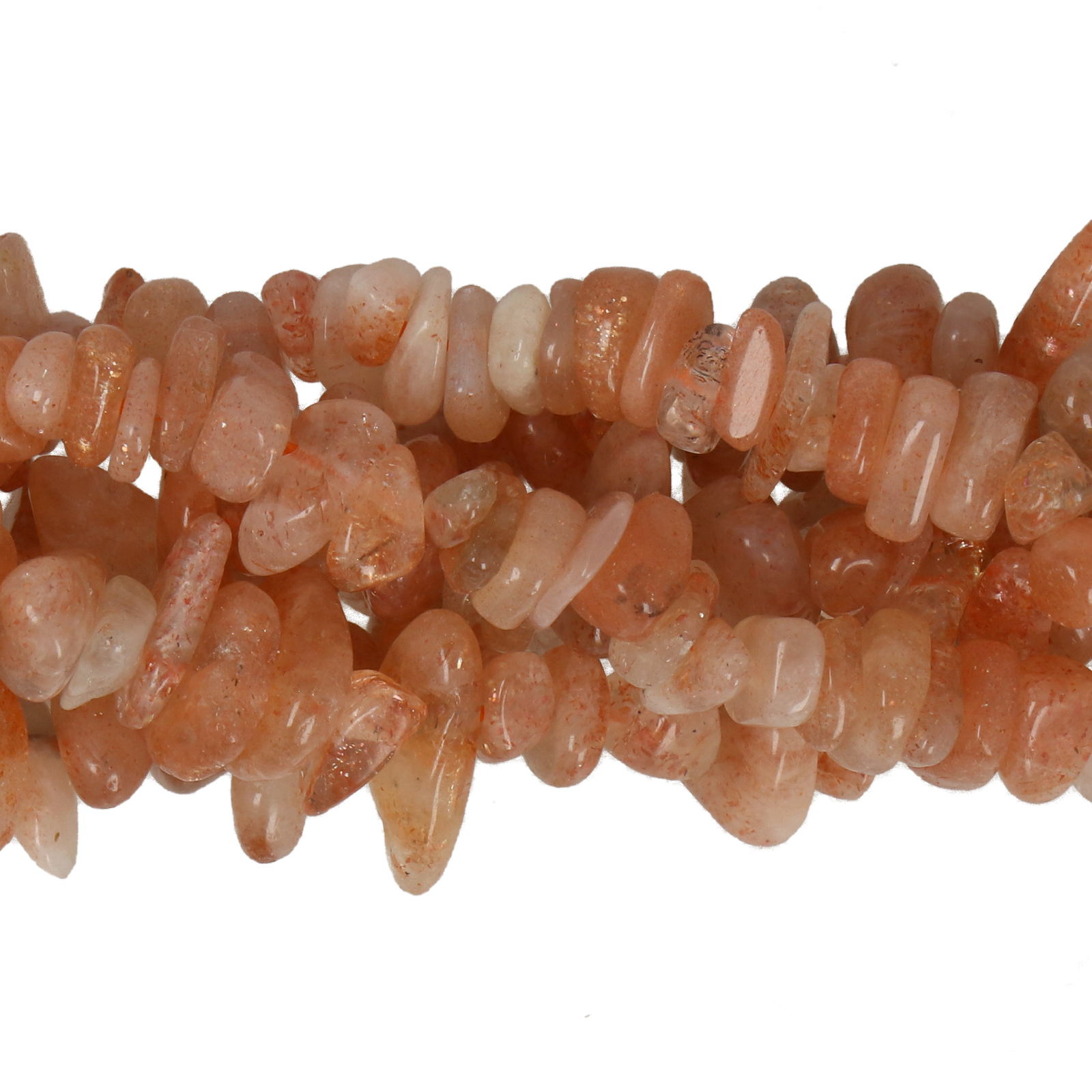 sunstone chips 5-10mm | 32-inch strand approx.