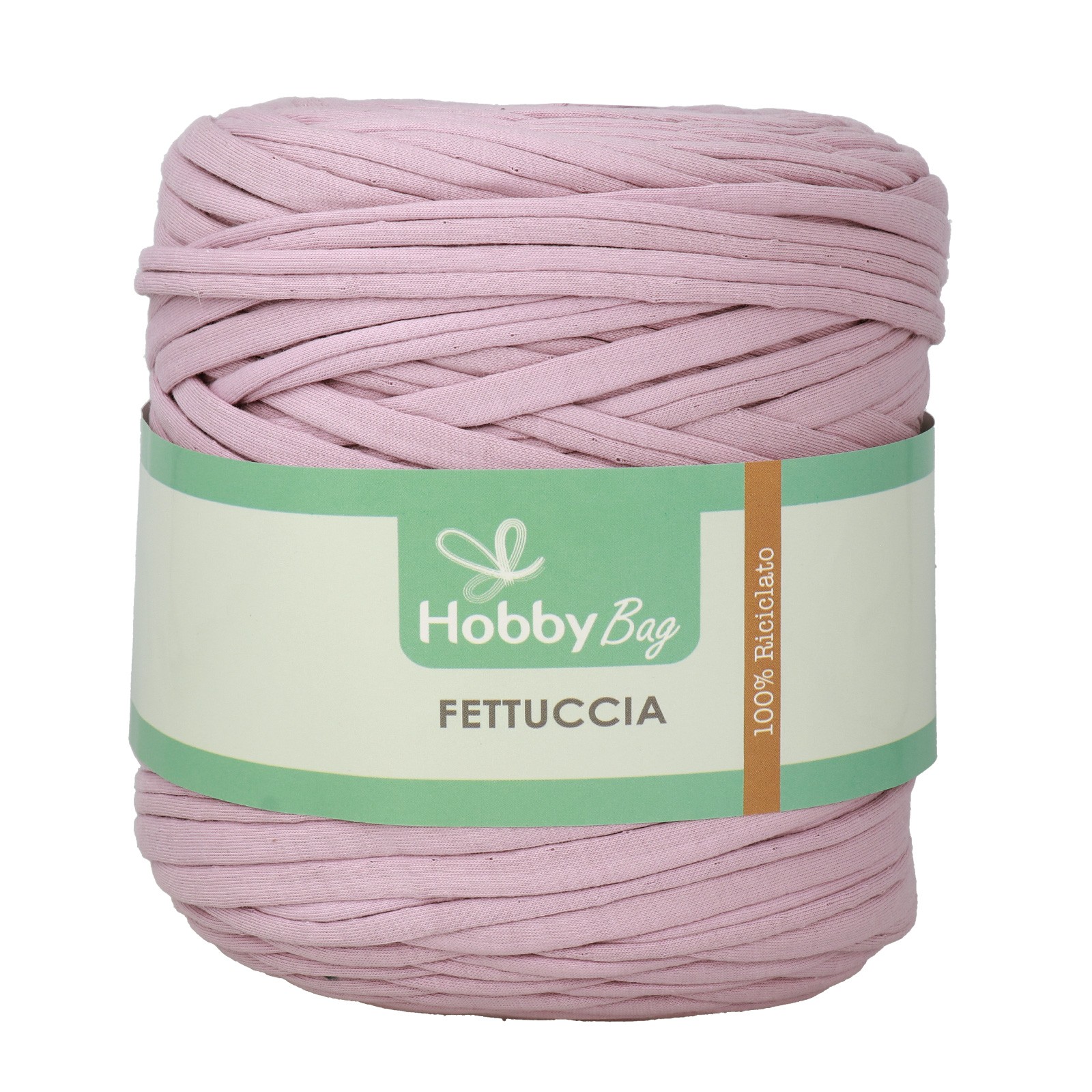 hobbybag t-shirt yarn fettuccia - lilac - 600-800gr (110-130mt) | 1pc