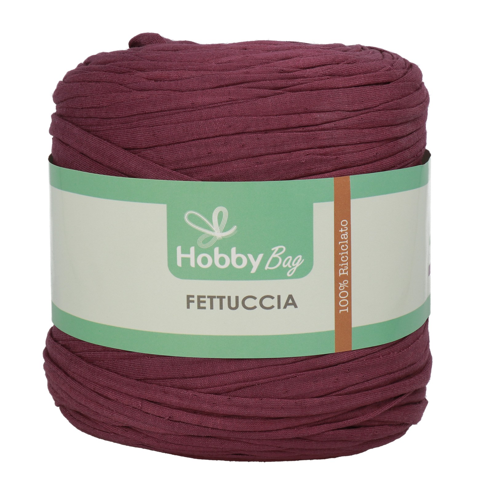 hobbybag t-shirt yarn fettuccia - purple carrot - 500-800gr (110-130mt) | 1pc