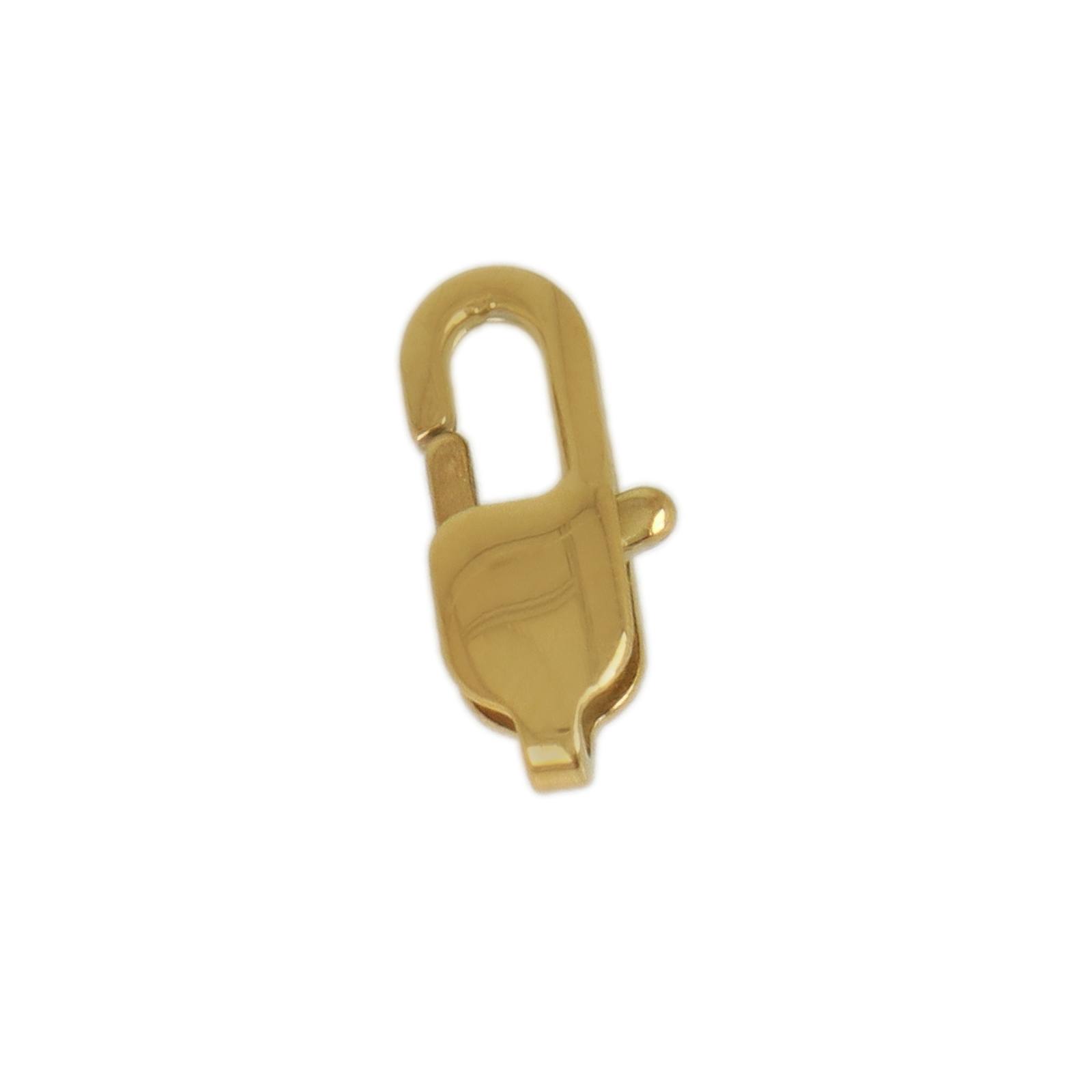 gold plated stainless steel lobster clasp 11x5mm | 4pc